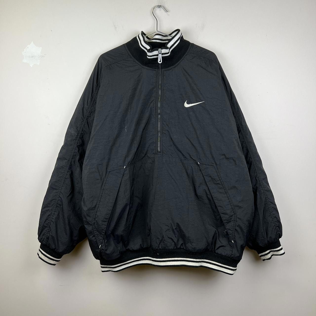 Nike Nike Vintage Pullover Bomber Jacket Big Swoosh 2XL Size US XXL / EU 58 / 5 - 2 Thumbnail