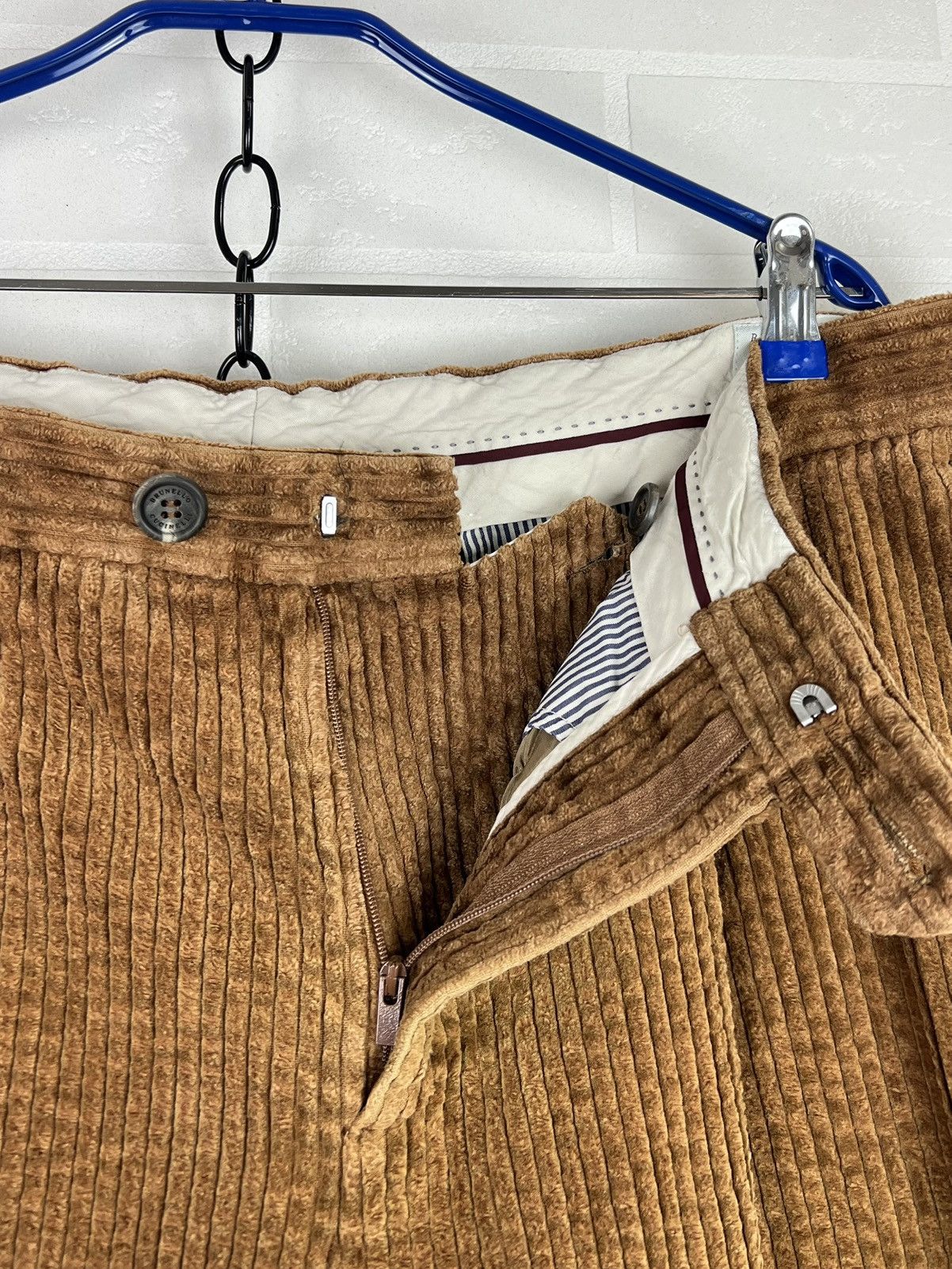 Brunello Cucinelli BRUNELLO CUCINELLI Pants Velvet Corduroy Trousers Cotton Size US 40 / EU 56 - 8 Thumbnail
