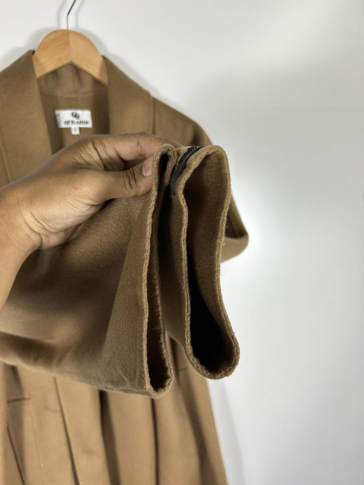 Designer ⚡️Vintage Gerardi Italy Cashmere Buttonless Jacket Size M / US 6-8 / IT 42-44 - 8 Thumbnail