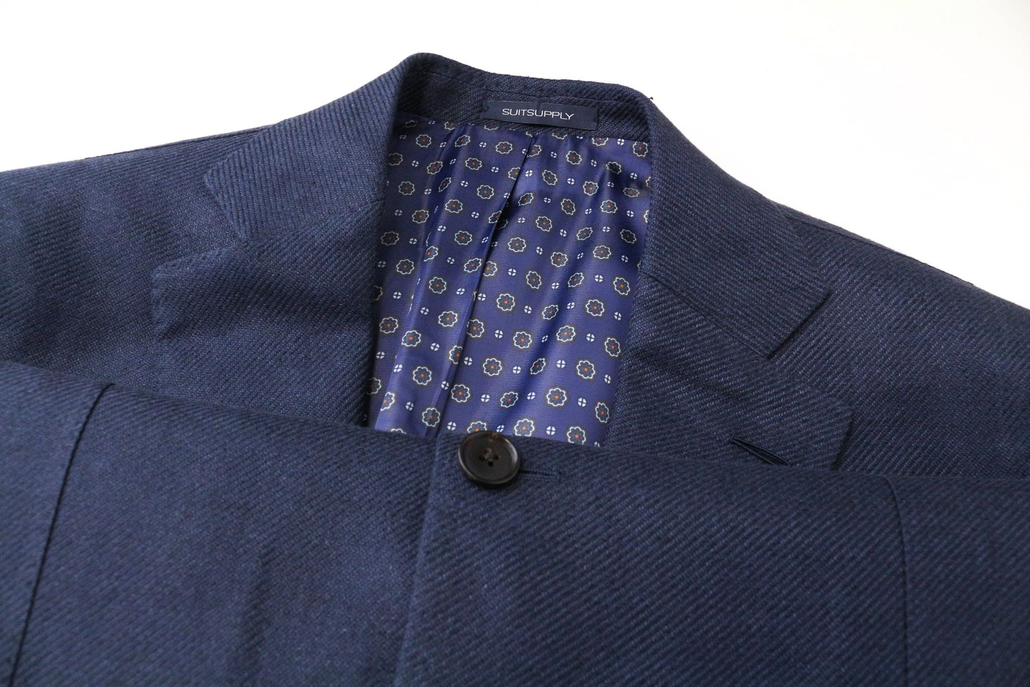 Suitsupply LA SPALLA UK44R Blue Linen Silk Blazer 75878 Size 44R - 3 Thumbnail