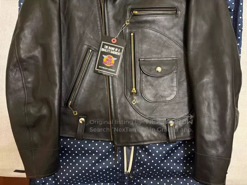 Buco Buco J24 cable-stayed leather jacket Size US M / EU 48-50 / 2 - 4 Thumbnail