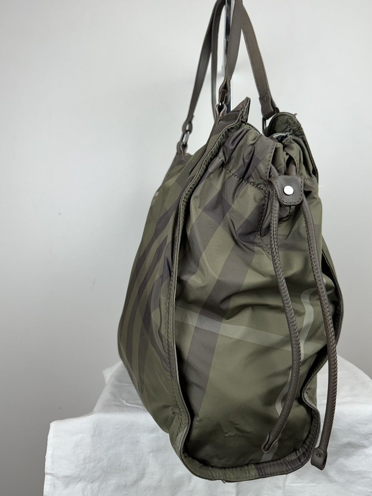 Burberry Nylon leather bag Burberry Nova Check y2k original item Size ONE SIZE - 3 Thumbnail