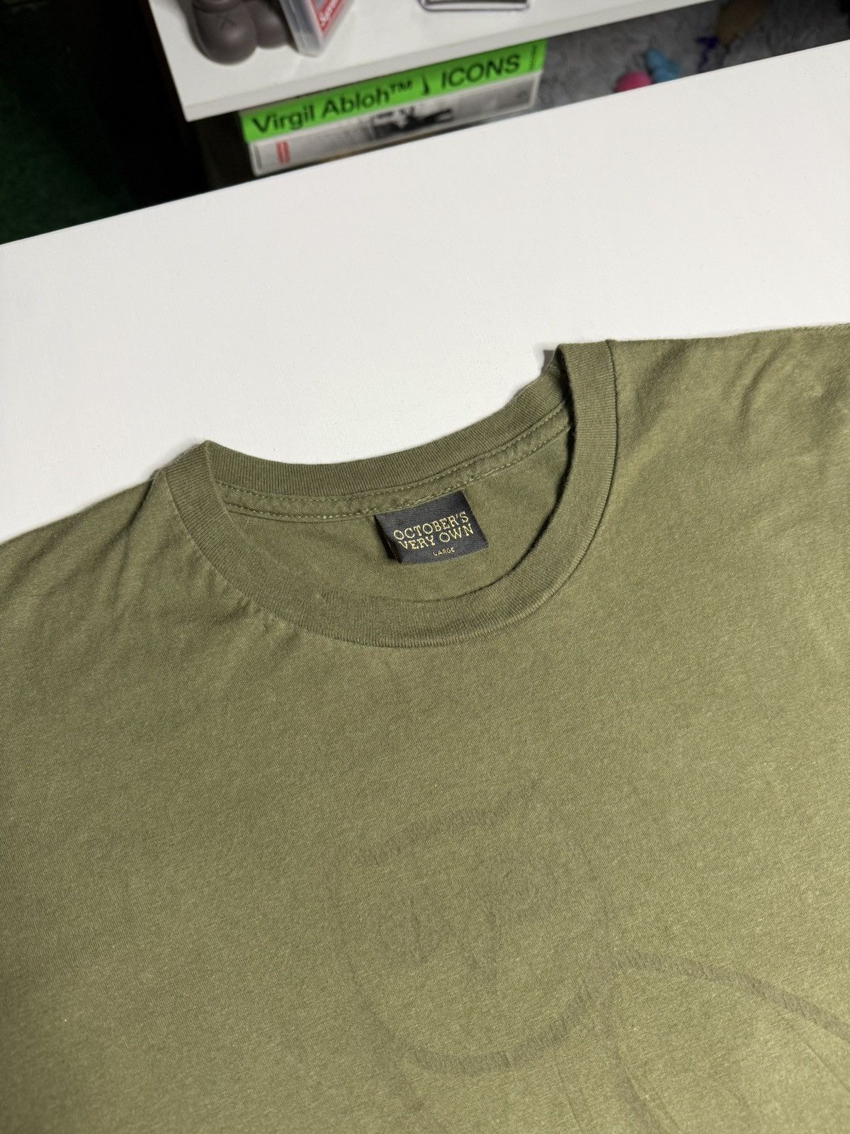 October's Very Own OVO Drake Owl Logo Tonal Tee “Olive” [L] PREOWNED Size US L / EU 52-54 / 3 - 5 Thumbnail
