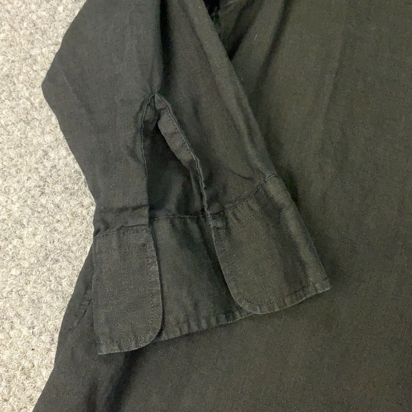 Ralph Lauren Ralph Lauren LRL Shirt Womens Linen Medium Black 3/4 Sleeve Blouse Top Size M / US 6-8 / IT 42-44 - 3 Thumbnail