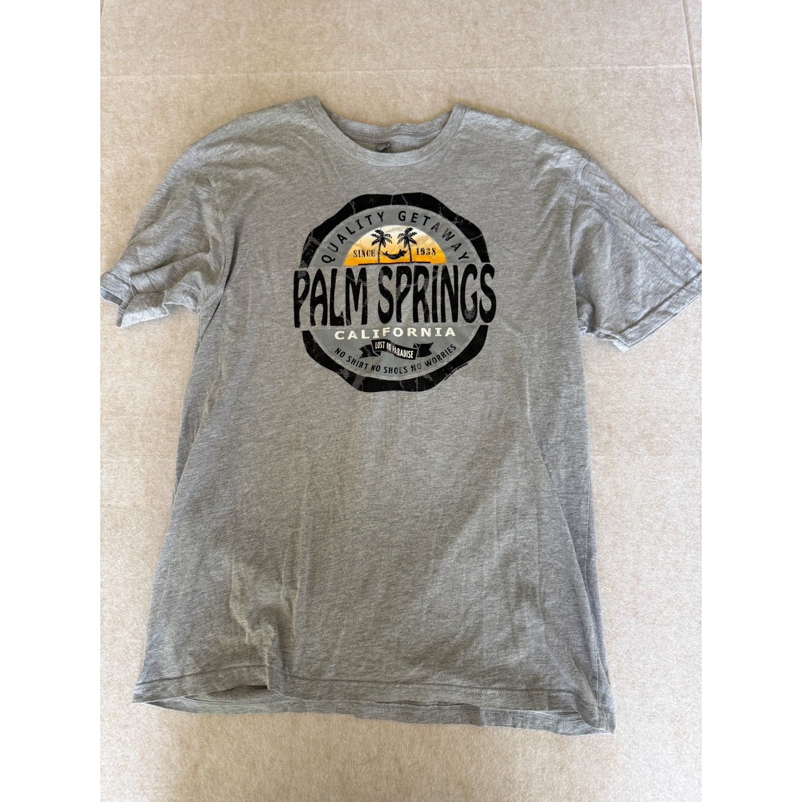 Next Level Palm Springs California T Shirt Mens XL Gray Next Level Gra Size US XL / EU 56 / 4 - 1 Thumbnail