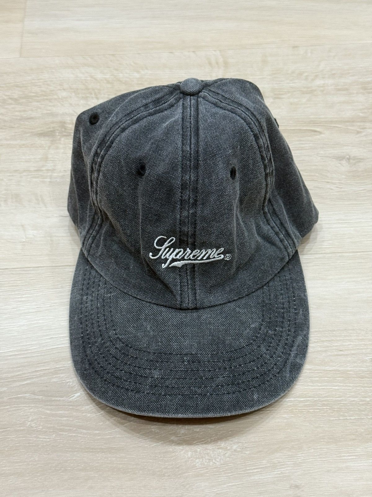帽子 Supreme Script Logos 6-panel Cap Gray Supreme Script Logos 6-Panel (FW20) - $48