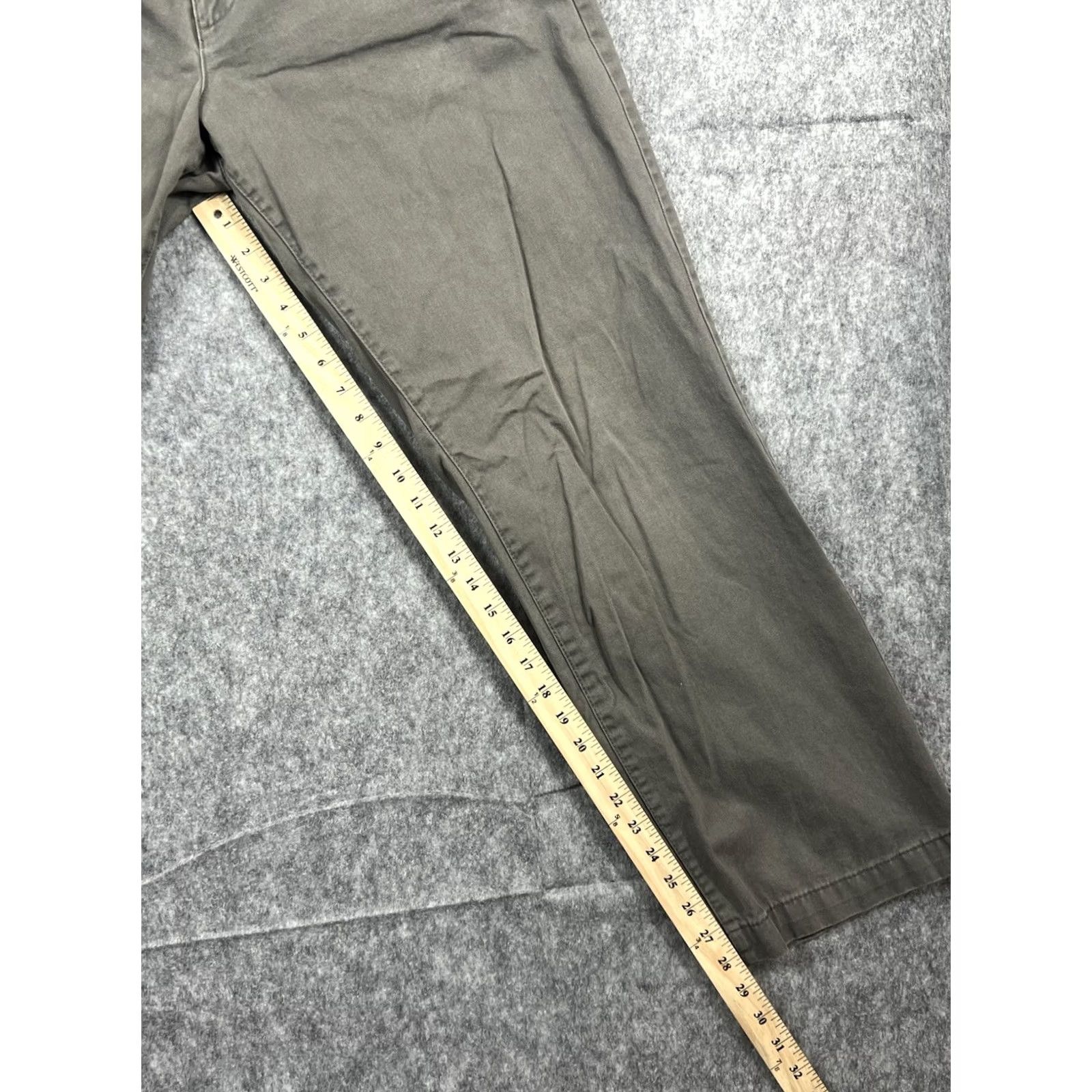 Old Navy NAVY Old Navy Mens Gray Cotton Chino Pants Straight Fit Workwear/Outdoor 36x32 Size US 36 / EU 52 - 6 Thumbnail