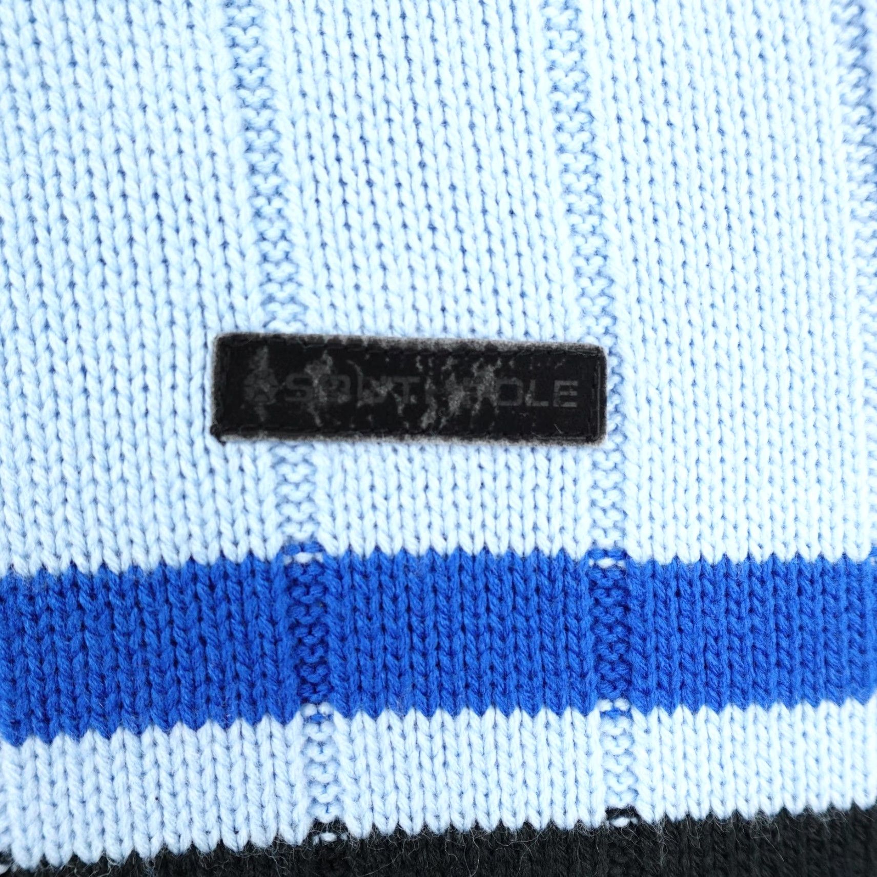 Southpole VINTAGE Southpole Sweater Mens 2XL Light Blue Striped 1/4 Zip Mock Neck Pullover Size US XXL / EU 58 / 5 - 3 Thumbnail