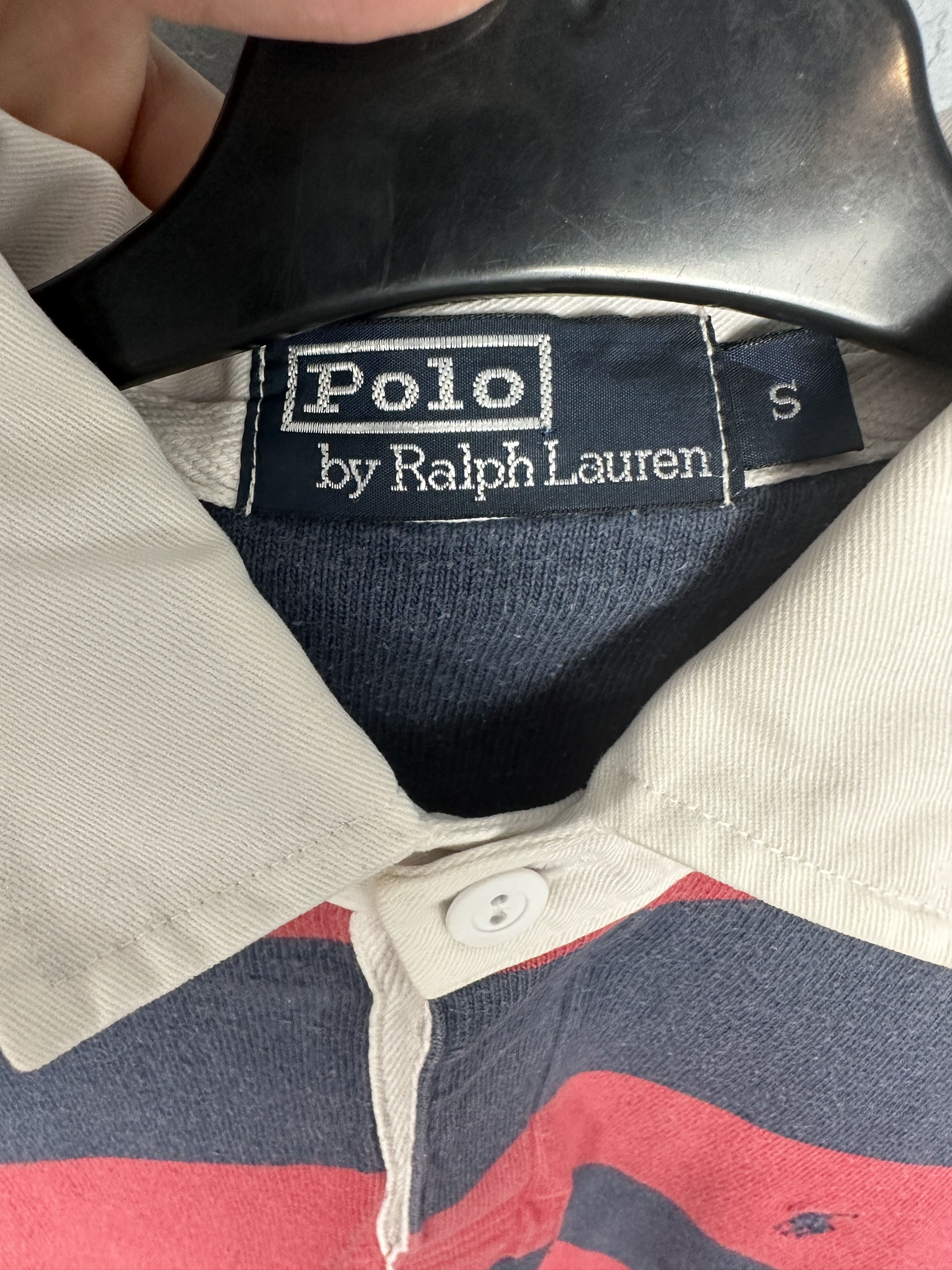 Polo Ralph Lauren Polo Ralph Lauren Vintage Mens Rugby Long Sleeve Polo Shirt Size US S / EU 44-46 / 1 - 3 Thumbnail
