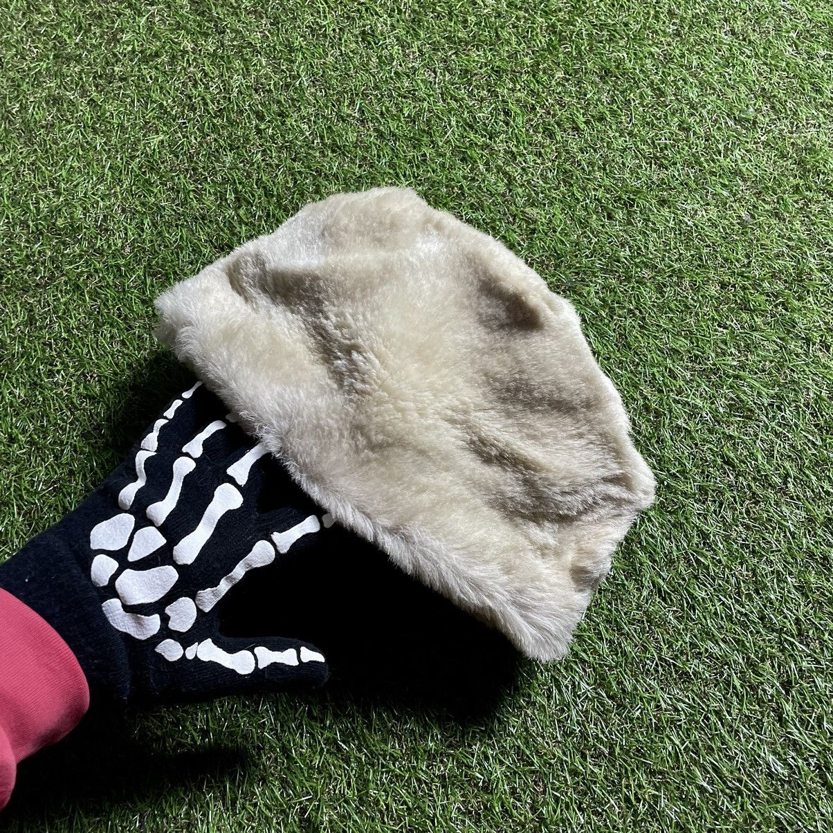 Vintage Vintage Y2K Fuzzy Mohair Beanie Alt Goth Ushanka Cream OS Size ONE SIZE - 1 Thumbnail