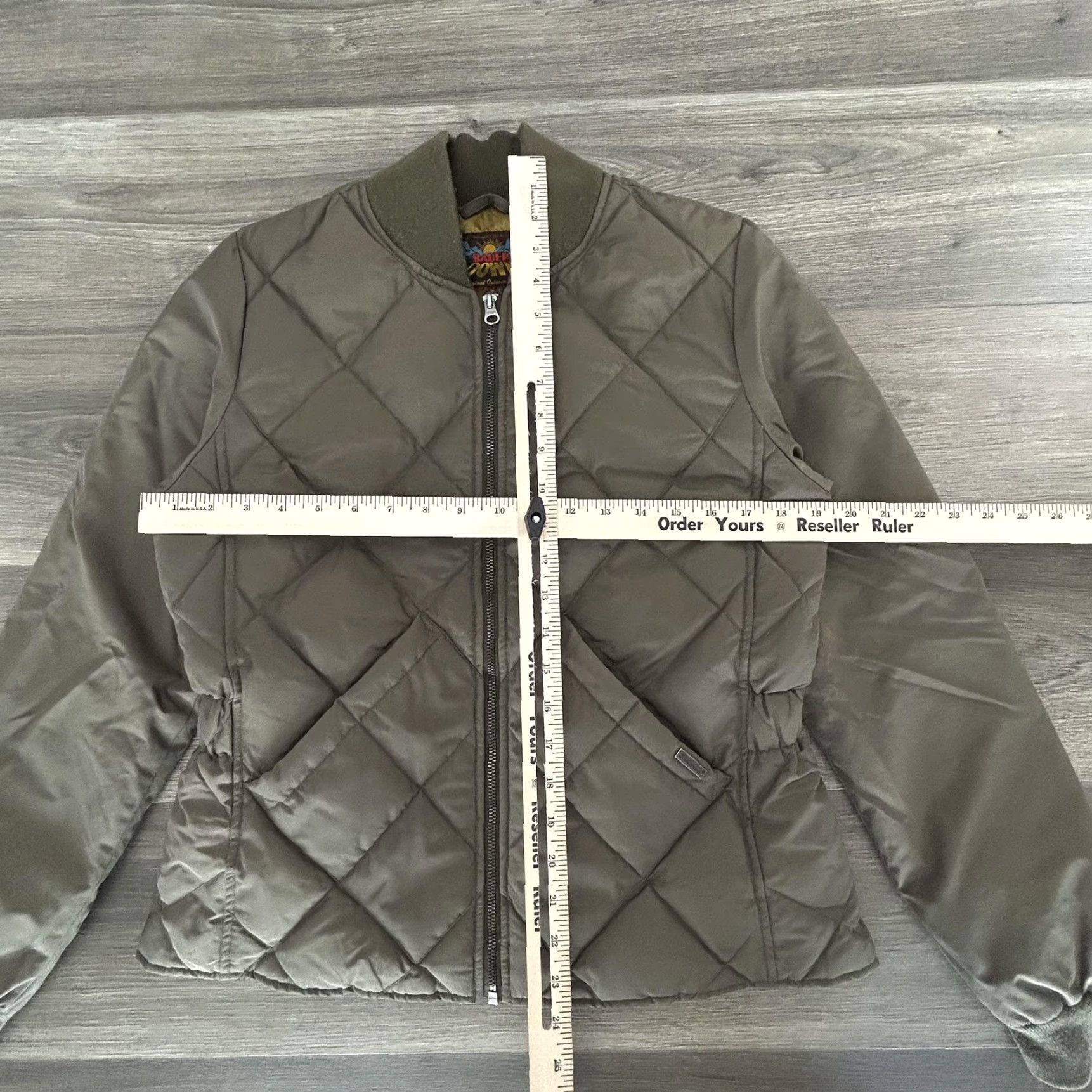 Eddie Bauer VINTAGE Eddie Bauer Jacket Womens M Goose Down Quilted Zip Insulated Lined Pockets Full Zip All Seasons mid-Length Green Size M / US 6-8 / IT 42-44 - 3 Thumbnail
