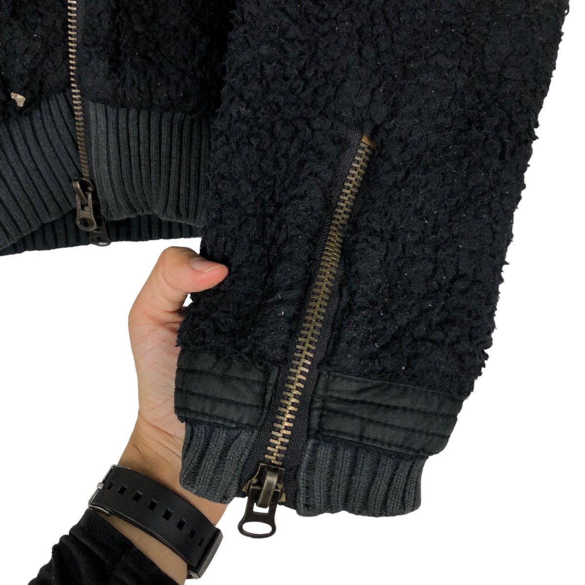 Hysteric Glamour Vintage Cropped Biker Jacket Shearling Classical Capistrano Size US M / EU 48-50 / 2 - 15 Thumbnail