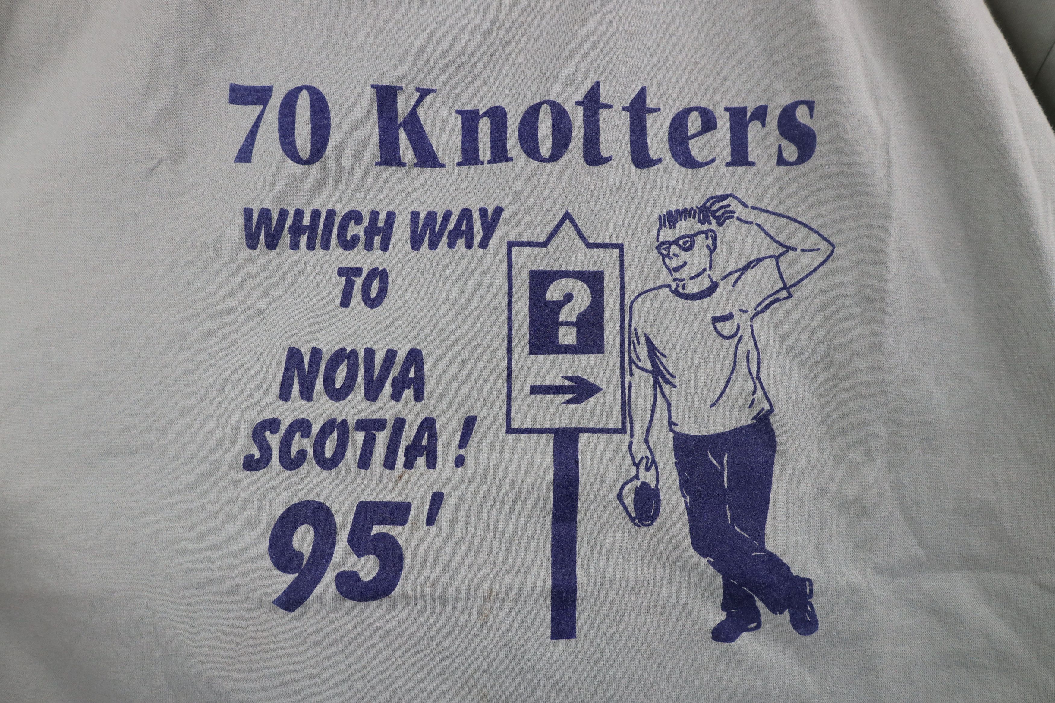 Vintage Vintage 90s Nova Scotia Airplane Club T-Shirt Green USA Size US XL / EU 56 / 4 - 4 Thumbnail