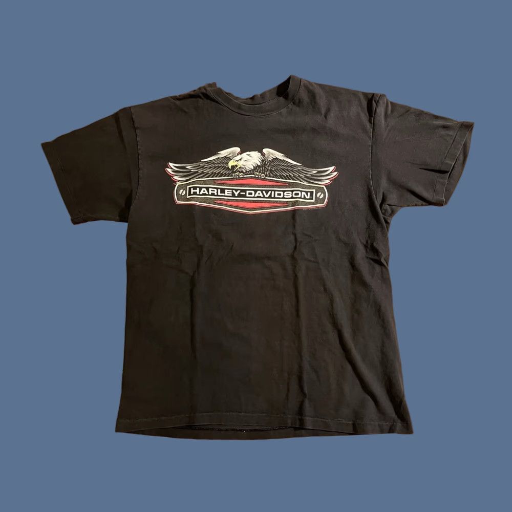 Harley Davidson VINTAGE Harley-Davidson San Jose California Shirt Men’s L Black 90s RK Stratman Size US L / EU 52-54 / 3 - 1 Thumbnail