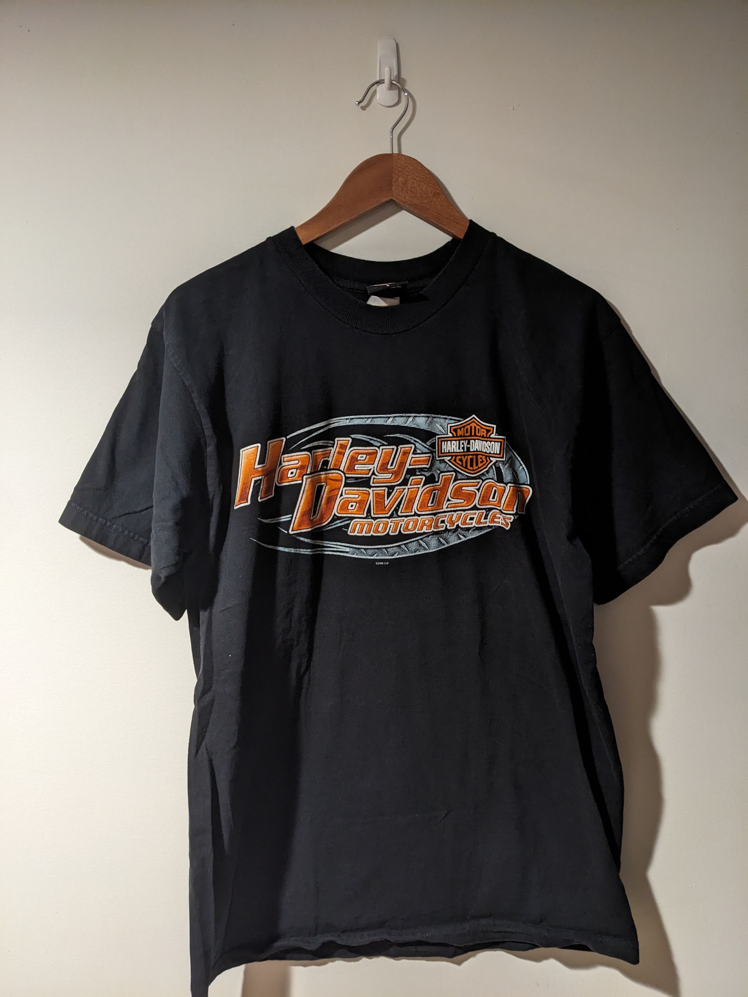 Harley Davidson × Vintage Vintage 2006 Harley Davidson Motorcycle Spell Out T-shirt Size US L / EU 52-54 / 3 - 1 Thumbnail