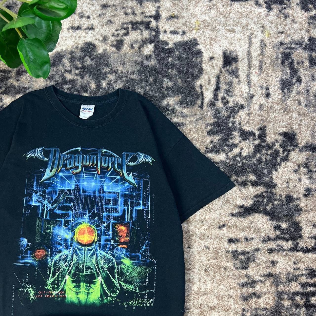 Band Tees Dragonforce Vintage Y2K Rock Band Tour T-Shirt 1TS67 Size US L / EU 52-54 / 3 - 3 Thumbnail