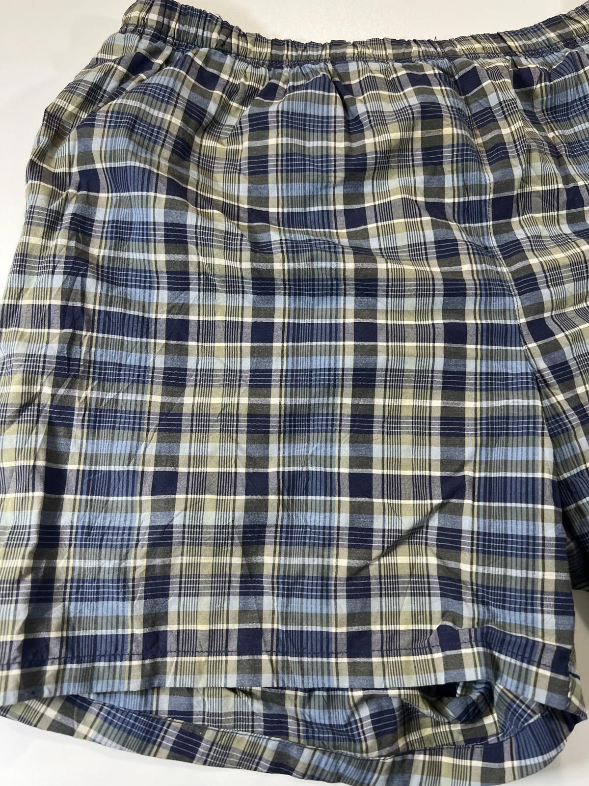 Unknown London Nautica Men's Blue and Beige Plaid Shorts Size US 36 / EU 52 - 3 Thumbnail