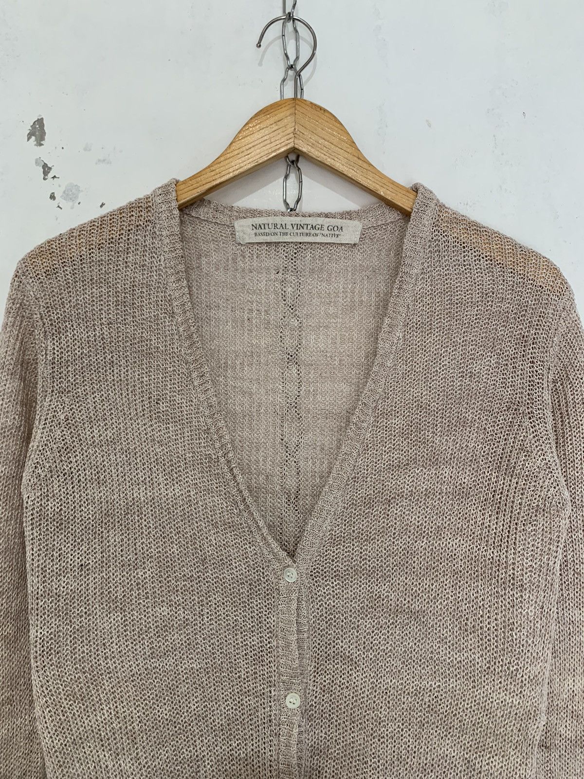 14th Addiction × If Six Was Nine × Japanese Brand GOA linen long knit cardigan Size S / US 4 / IT 40 - 4 Thumbnail