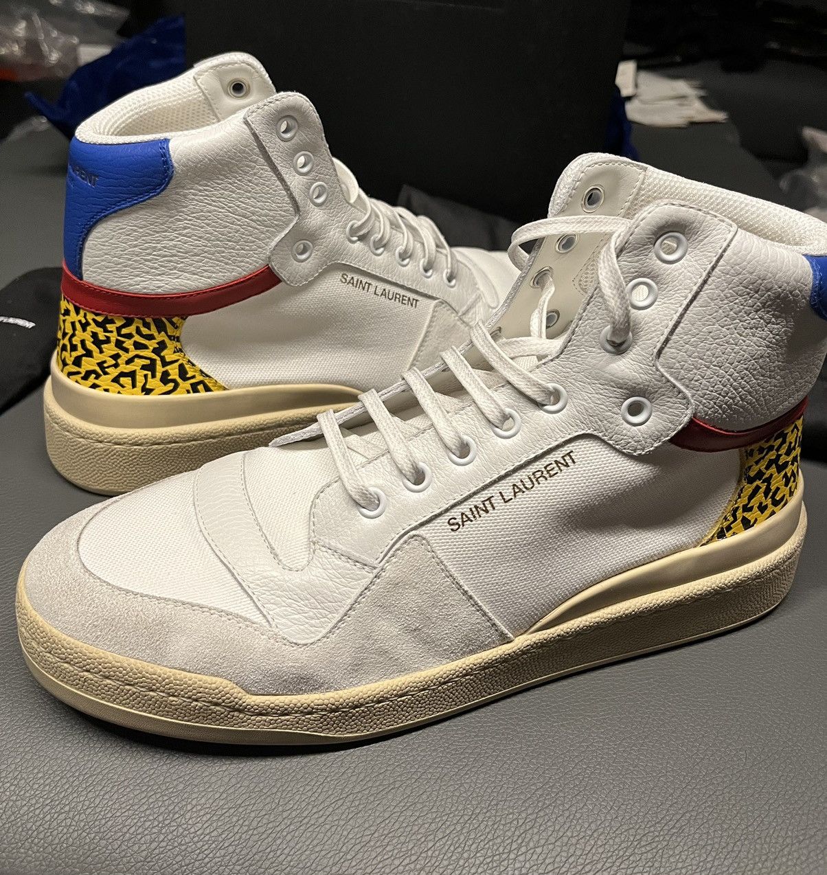 Saint Laurent Paris Super Runway Brand New Saint Laurent High Top Sneaker Size US 9 / EU 42 - 17 Thumbnail