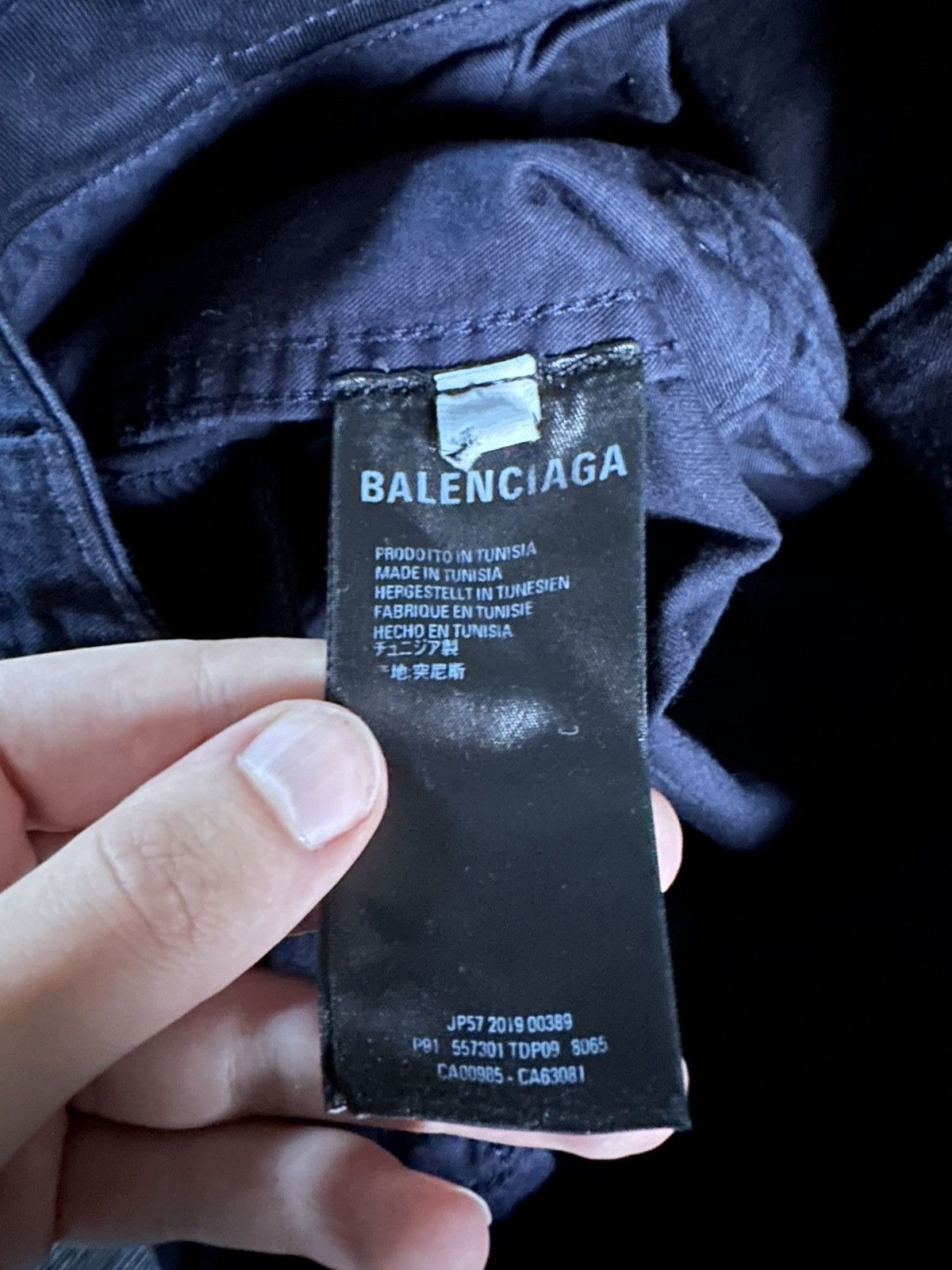Balenciaga balenciaga dark navy cargo pants straight fit Size US 30 / EU 46 - 7 Thumbnail
