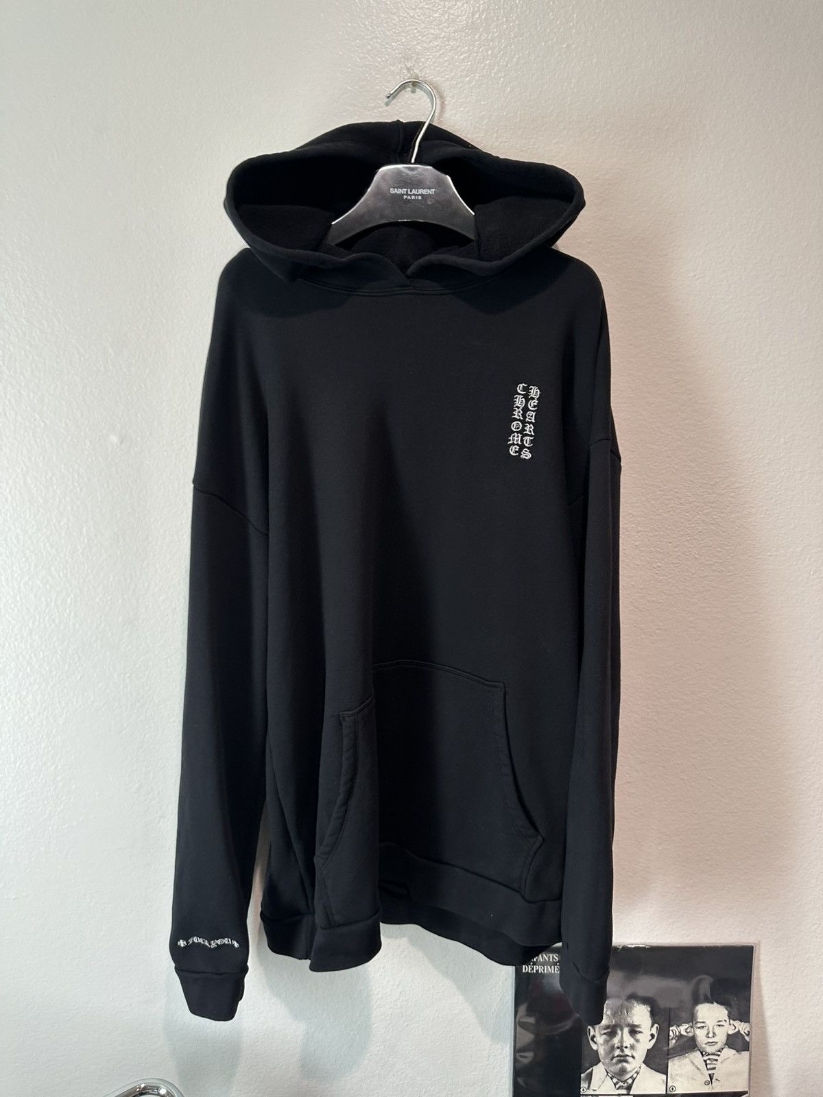 Chrome Hearts Vertical Logo Hoodie | Grailed
