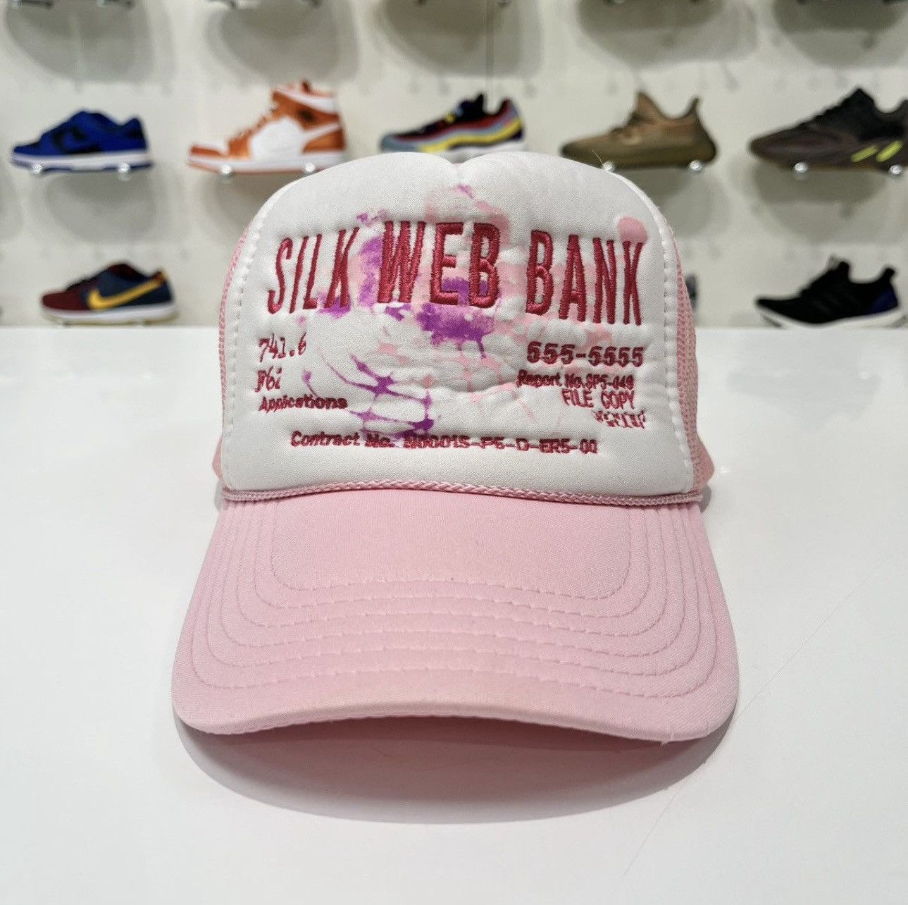 Sp5der Sp5der Trucker Hat Pink Size ONE SIZE - 1 Thumbnail