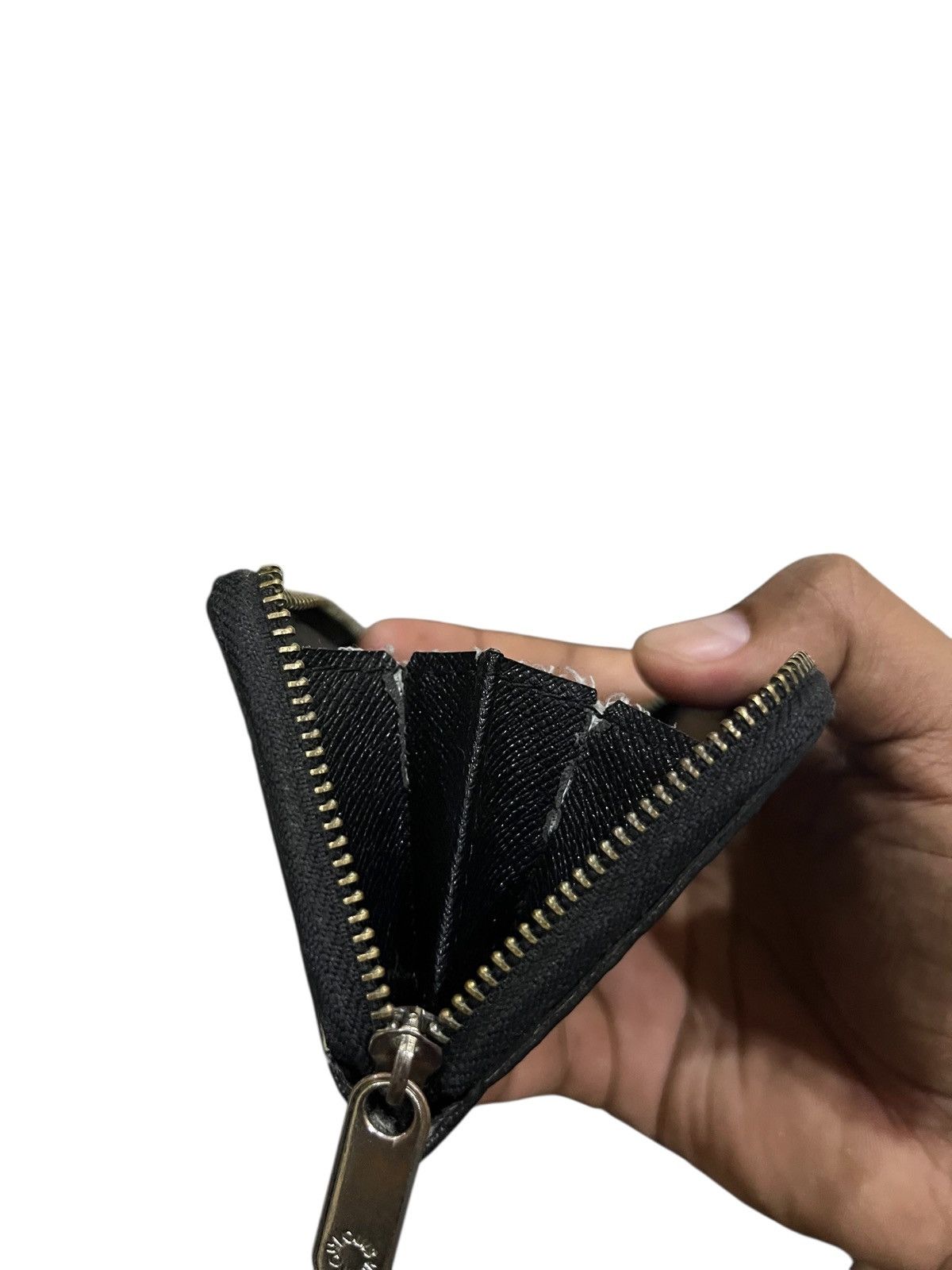 Louis Vuitton LOUIS VUITTON ZIPPY COIN PURSE BLACK LEATHER Size ONE SIZE - 10 Thumbnail
