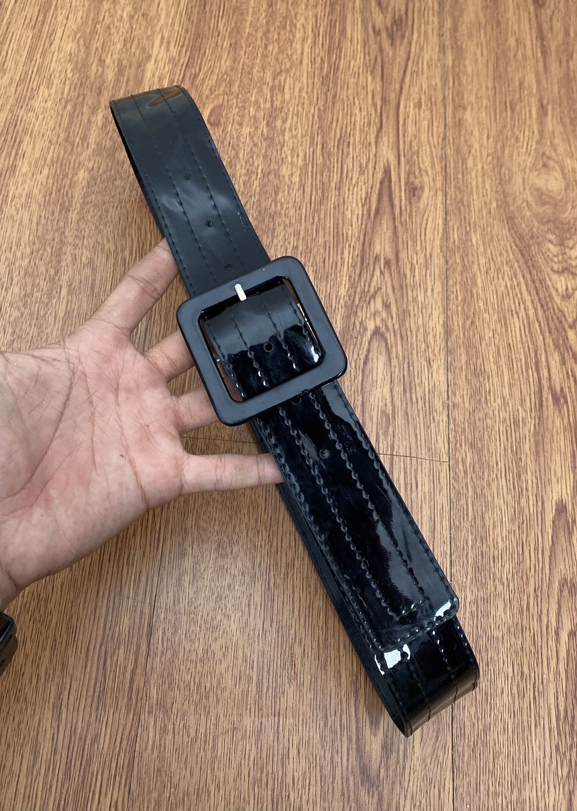 Japanese Brand × Vintage Black womens belt Size ONE SIZE - 3 Thumbnail