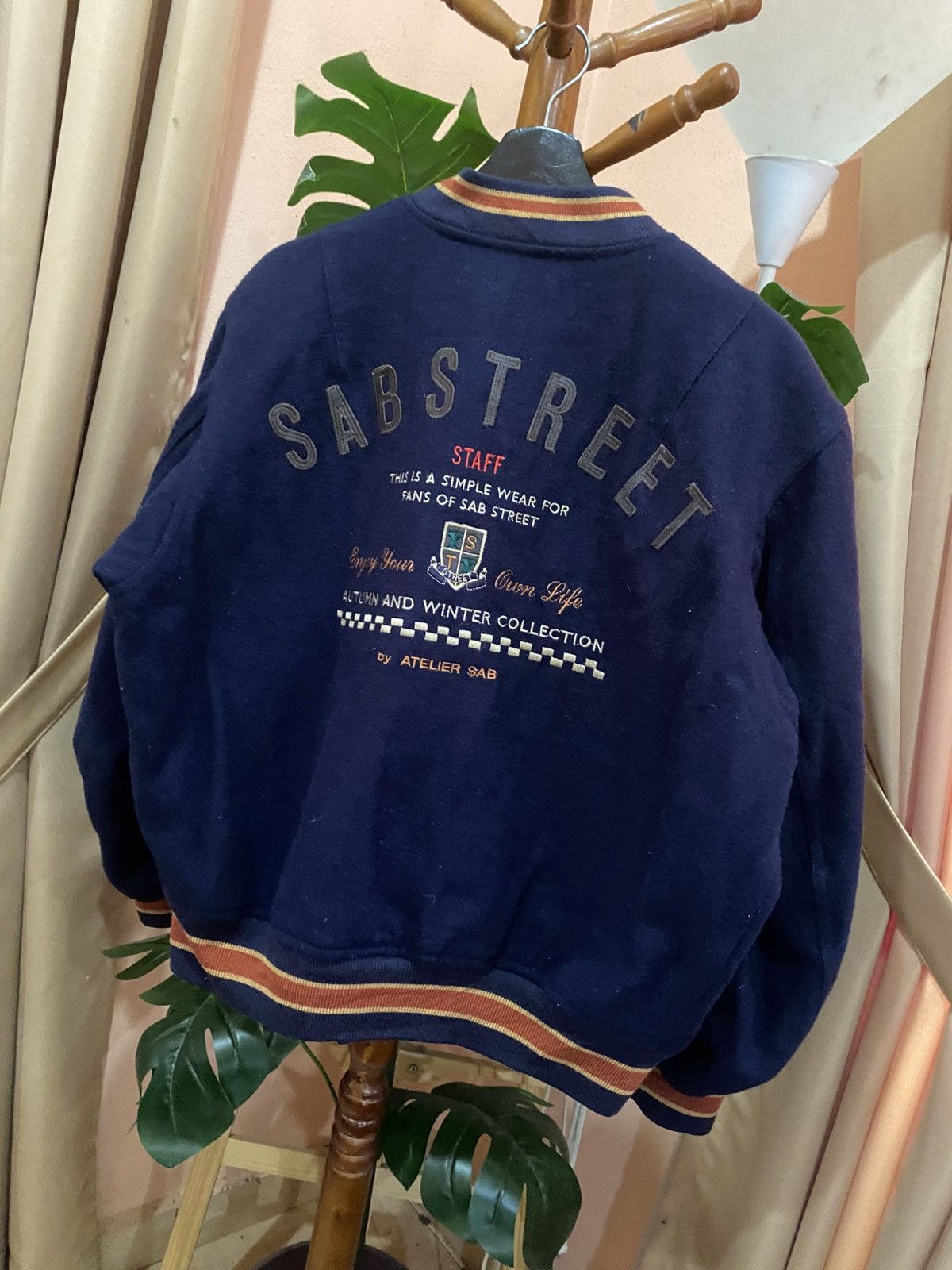 Japanese Brand Vintage SAB STREET Navy Bomber Jacket Japan Streetwear Style Size US M / EU 48-50 / 2 - 13 Thumbnail