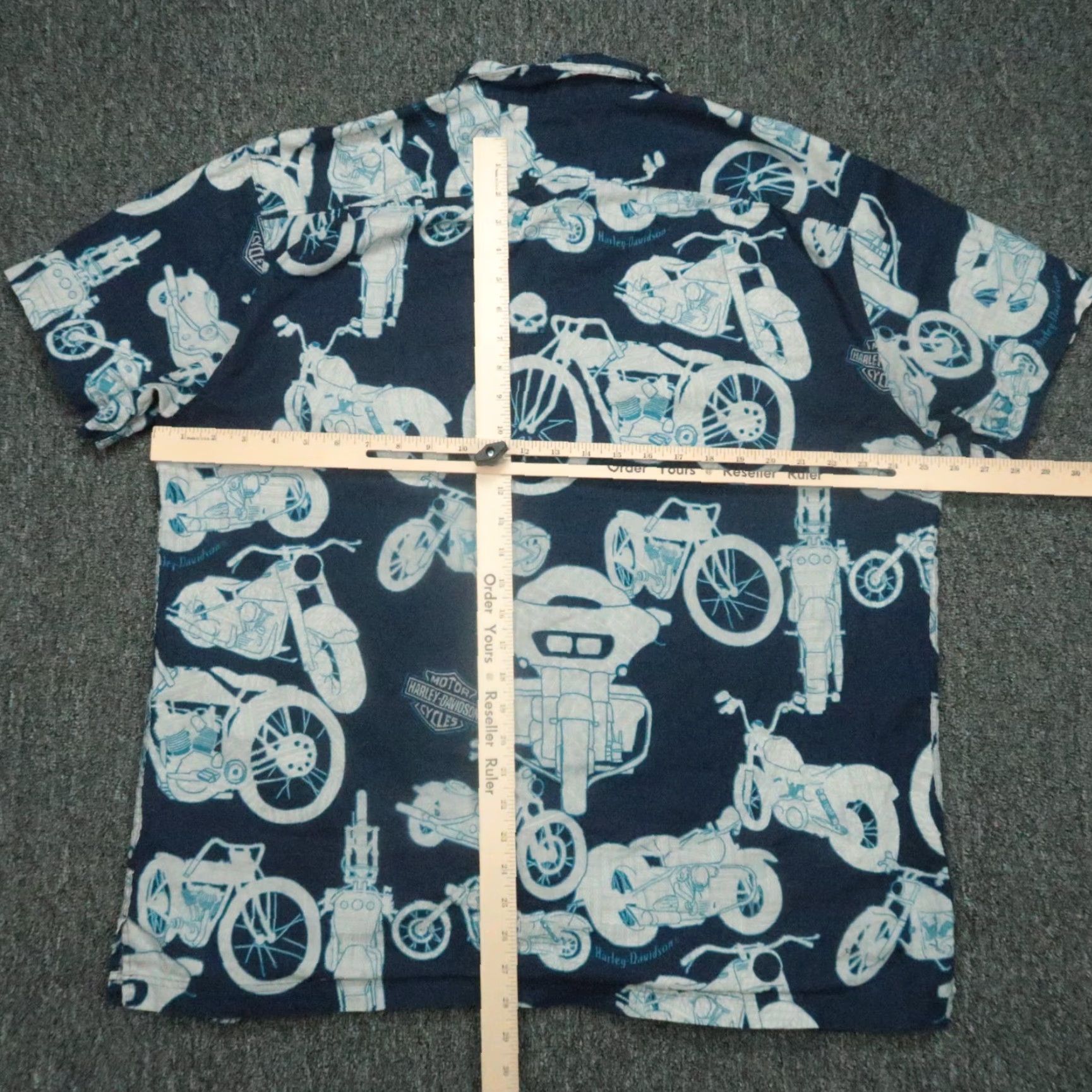 Harley Davidson VINTAGE Harley Davidson Shirt Men XXL Blue Linen Blend Short Sleeve Willie G Size US XXL / EU 58 / 5 - 6 Thumbnail