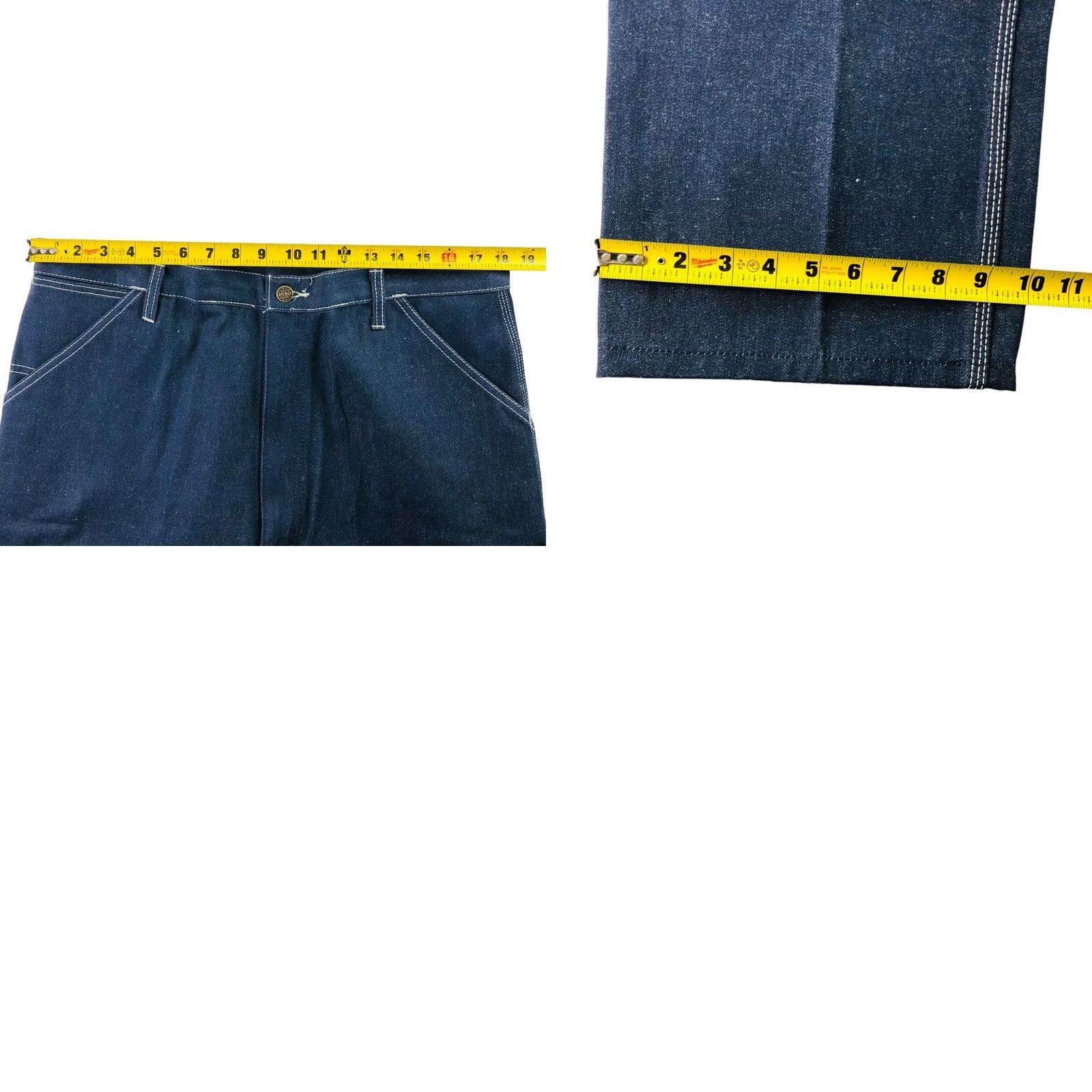 Sears VINTAGE Sears Roebuck Carpenter Jeans Mens Dark Wash Blue 38x30 Relaxed Size US 38 / EU 54 - 8 Thumbnail
