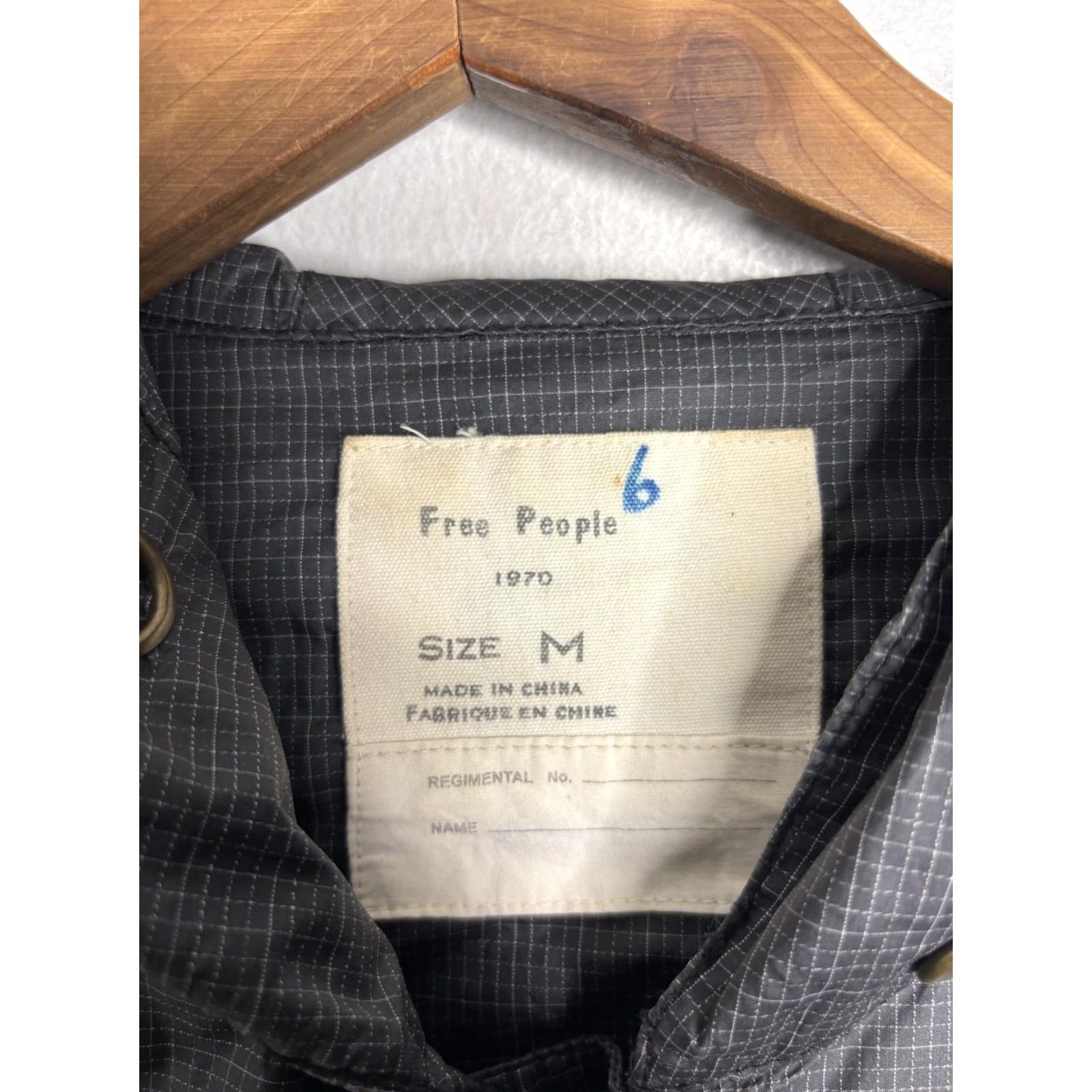 Free People Free People Jacket Womens Medium Gray Hooded Zip Front Lightweight Windbreaker Size M / US 6-8 / IT 42-44 - 4 Thumbnail