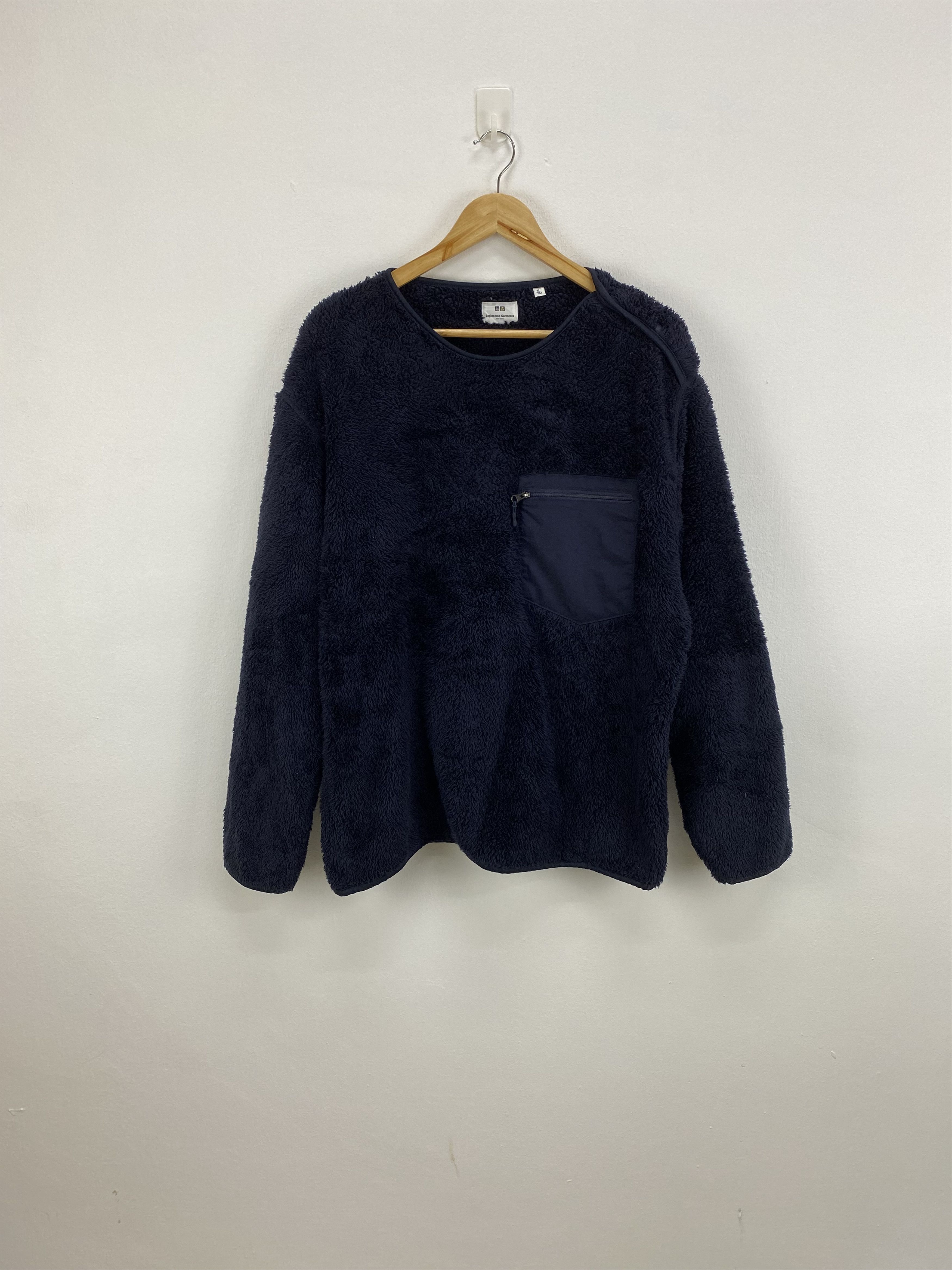 Engineered Garments × Japanese Brand × Uniqlo Blue Uniqlo Jacket Swetashirt Sweater Size US XL / EU 56 / 4 - 1 Thumbnail
