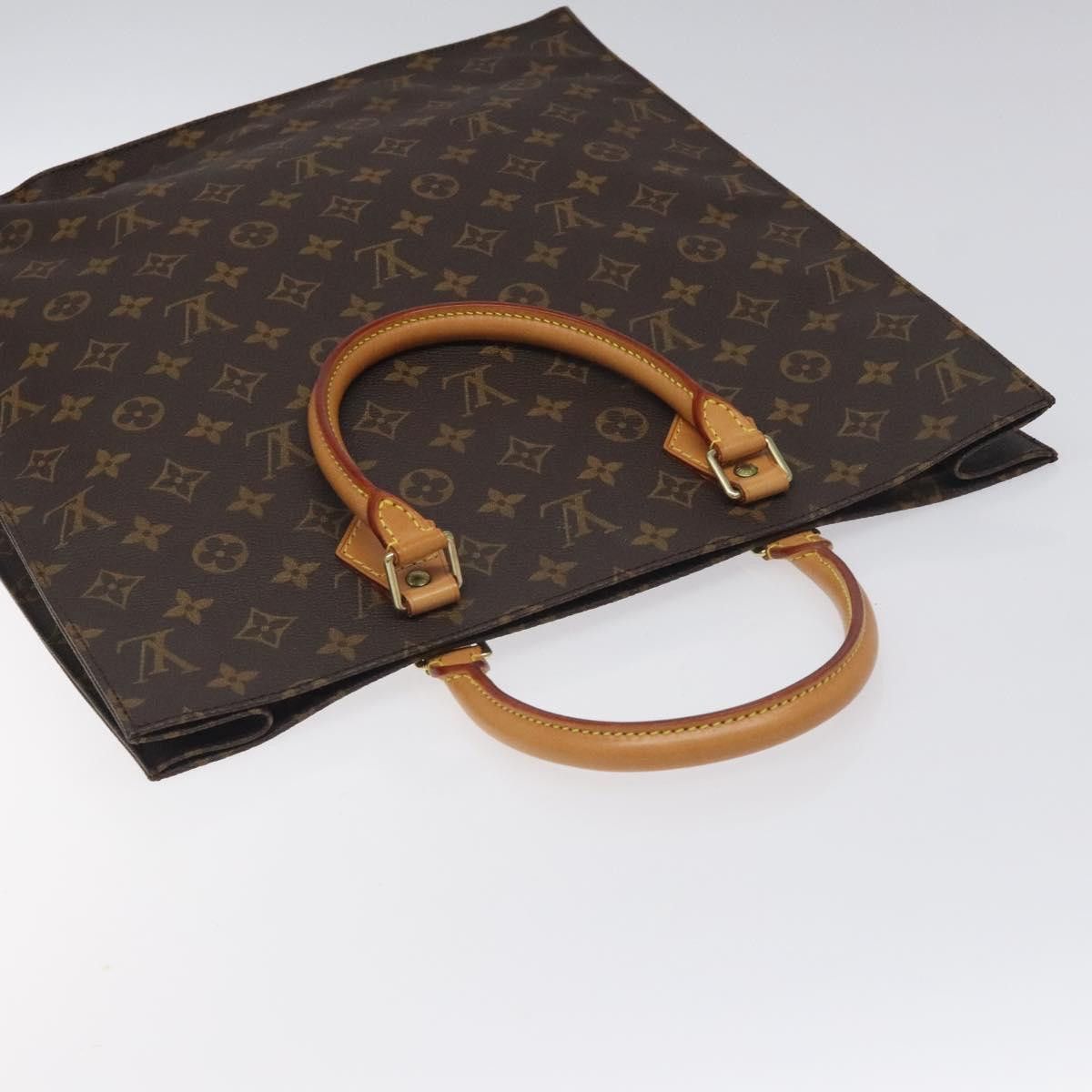 Louis Vuitton LOUIS VUITTON Monogram Sac Plat Hand Bag M51140 Size ONE SIZE - 6 Thumbnail