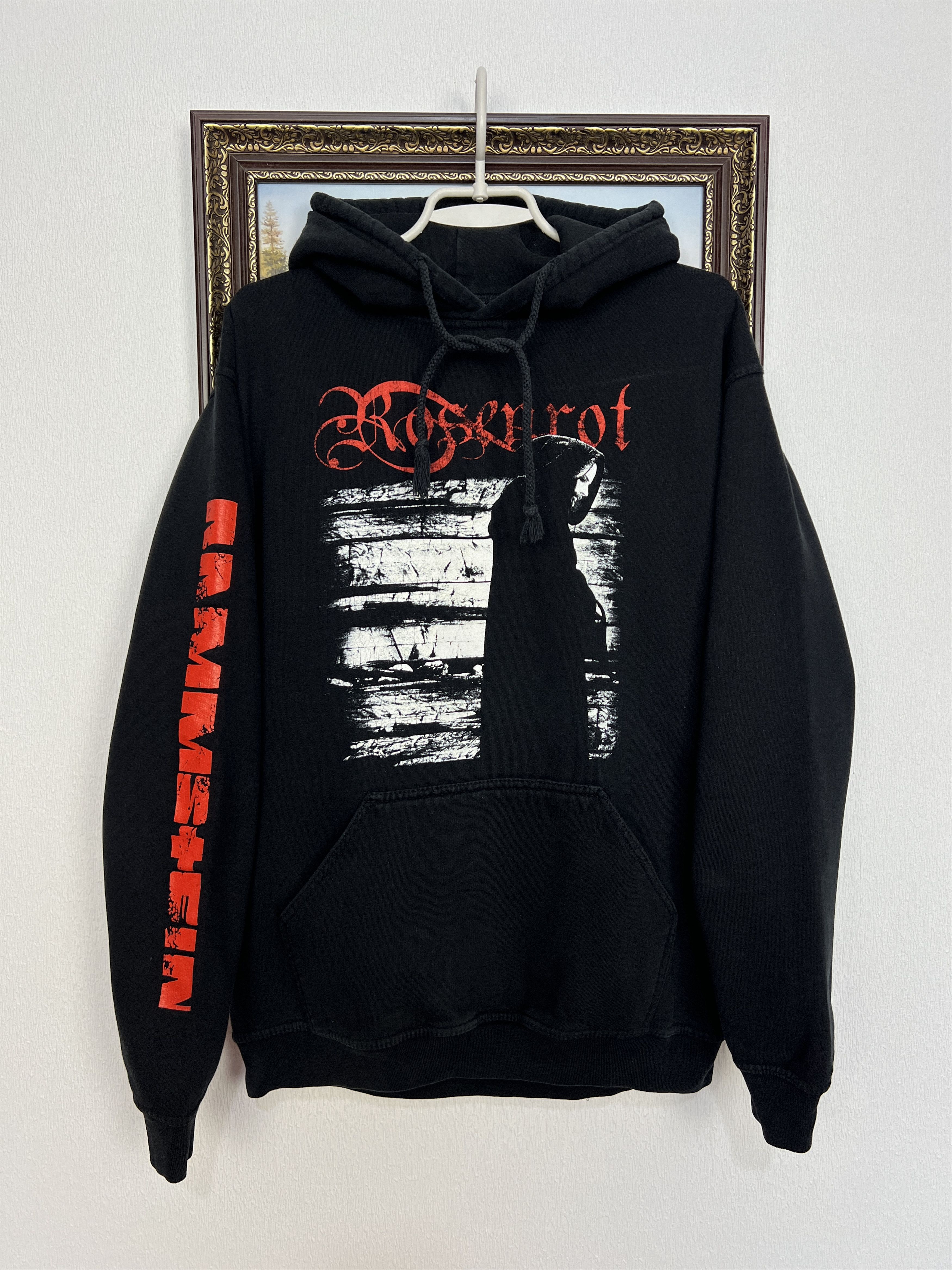 Rammstein Rosenrot Rare Metal Band Hoodie Jacket Over Print