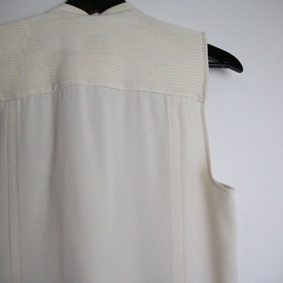 Aritzia Aritzia Babaton Cream Structured Zip Vest Jacket Size XS / US 0-2 / IT 36-38 - 10 Thumbnail