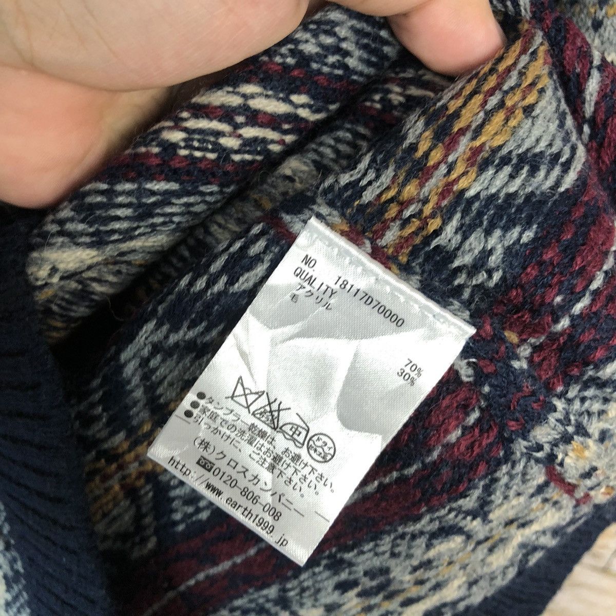 Japanese Brand Earth Music & Econology Cardigan Knitwear #A1061 Size S / US 4 / IT 40 - 11 Thumbnail