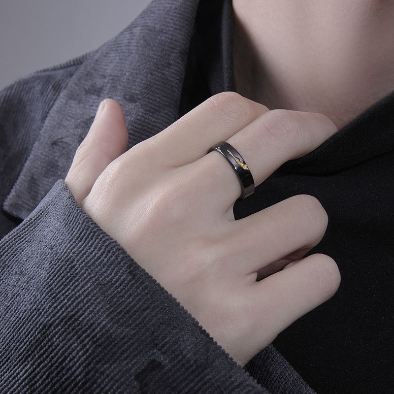 Jewelry Modern Jewelry Rings Open Size Chrome Ring (Size 7-13) Size ONE SIZE - 2 Thumbnail