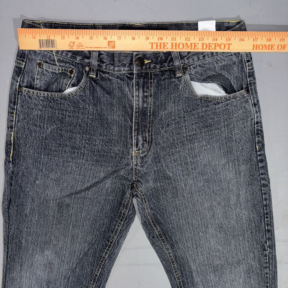 JNCO × Southpole Southpole Style Jeans Baggy Loose Skater Black (32x30) Size US 32 / EU 48 - 7 Thumbnail