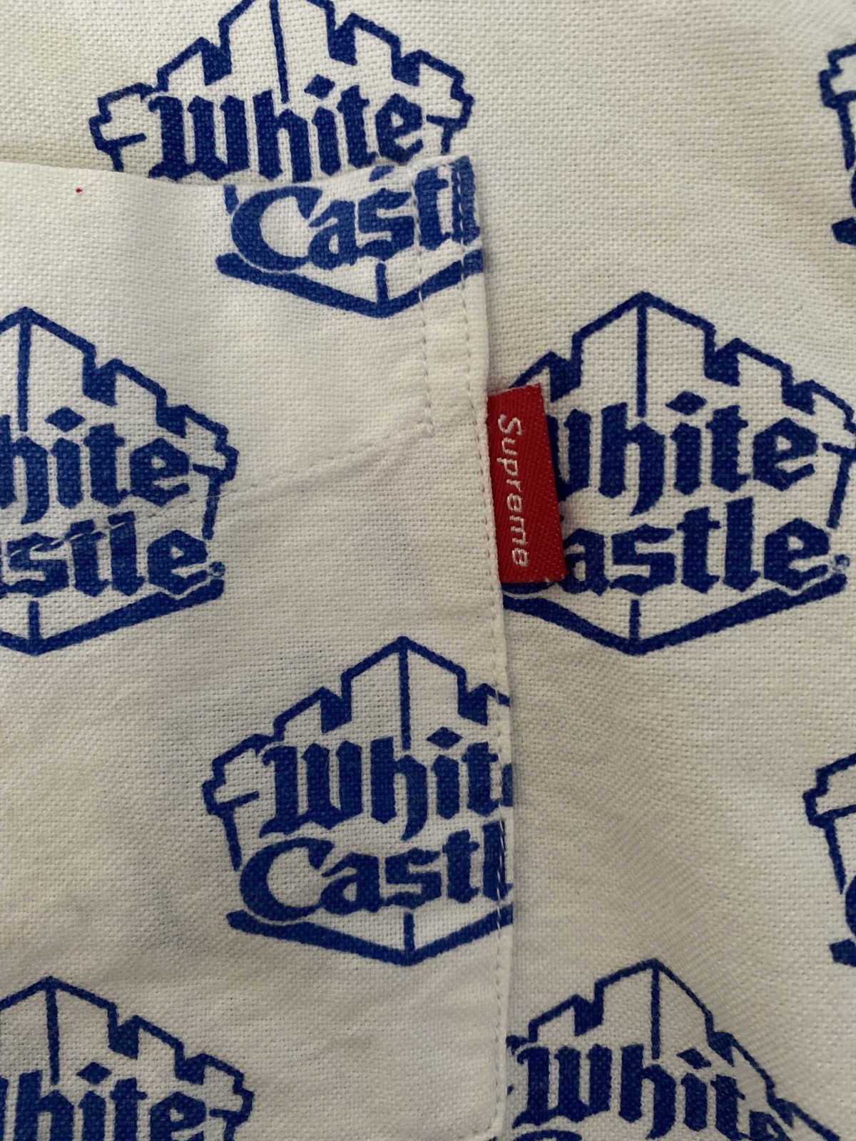 Supreme Supreme white castle Oxford shirt Medium Size US M / EU 48-50 / 2 - 2 Thumbnail