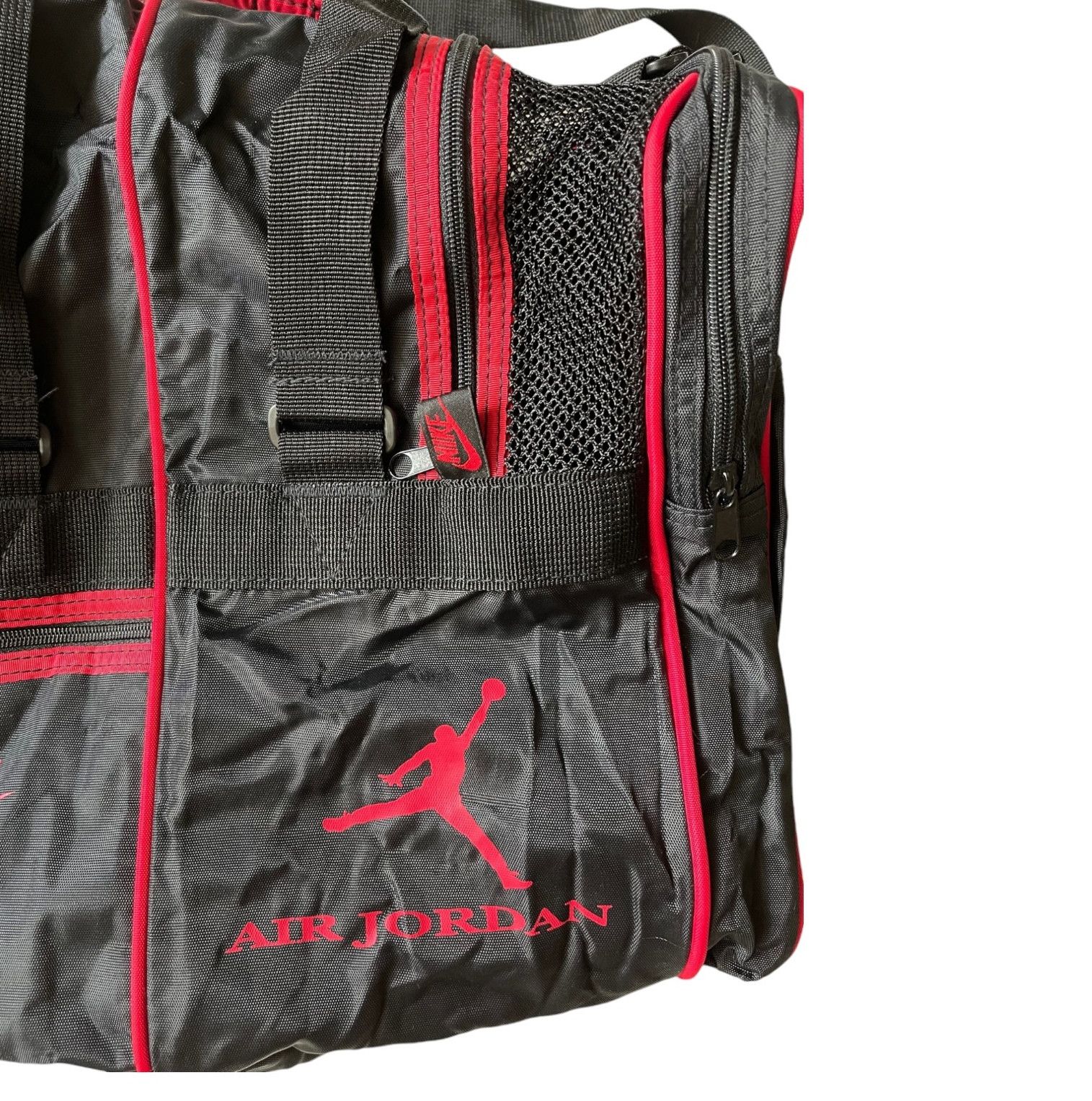 Nike Vintage Nike Air Jordan World Print Duffle Gym Thrift Bag Size ONE SIZE - 10 Thumbnail