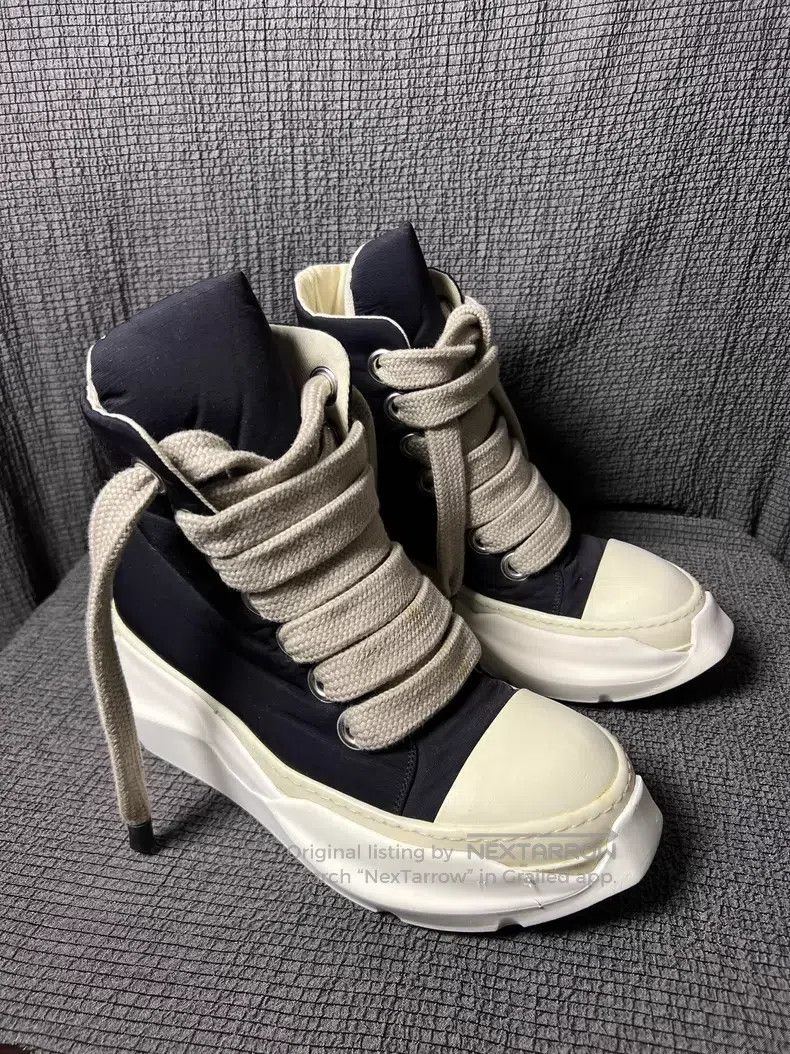 Rick Owens Rick Owens 24fw thick laces tank sole fat duck high-top sn Size US 10 / EU 43 - 2 Thumbnail