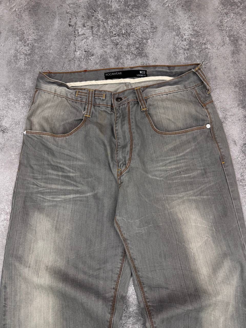 Rocawear Rocawear Mens Grey Vintage Wide Pants Denim Jeans Size US 33 - 6 Thumbnail