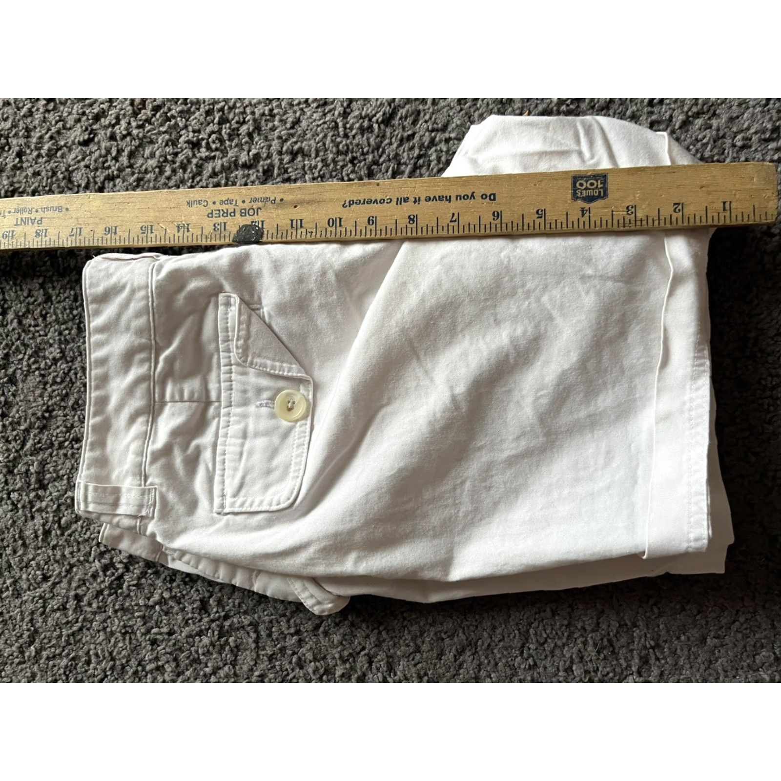 Banana Republic VINTAGE Banana Republic Shorts Women's White Cotton Blend Stretch Pockets Chino Size 6 Size 28" / US 6 / IT 42 - 4 Thumbnail