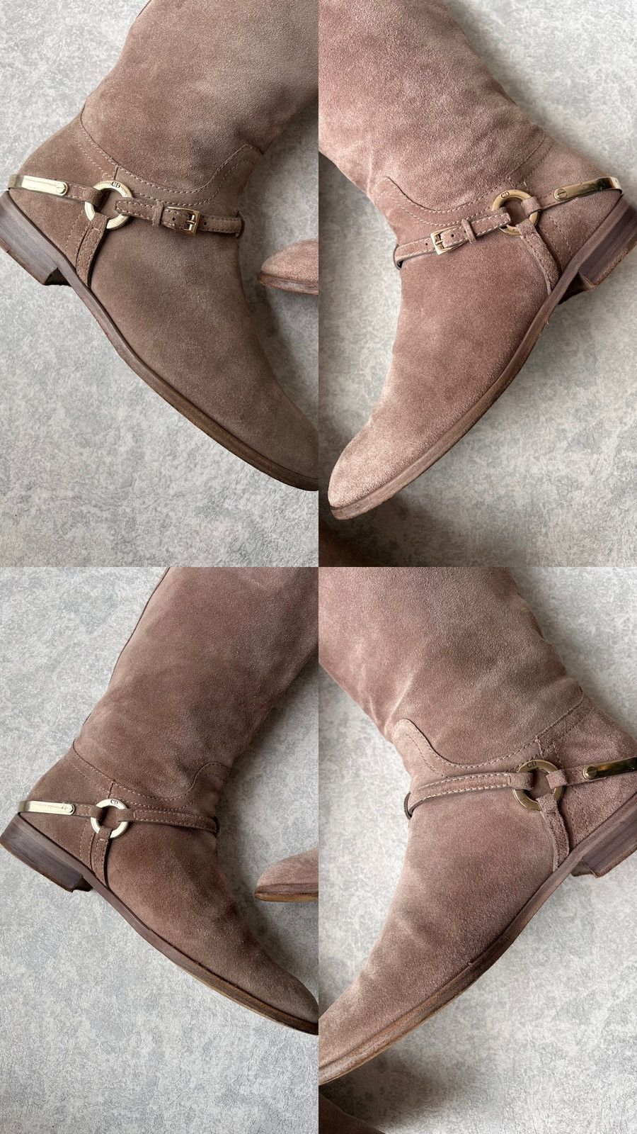 Christian Dior Monsieur Christian Dior Suede Knee High Riding Boots Size US 9 / IT 39 - 18 Thumbnail