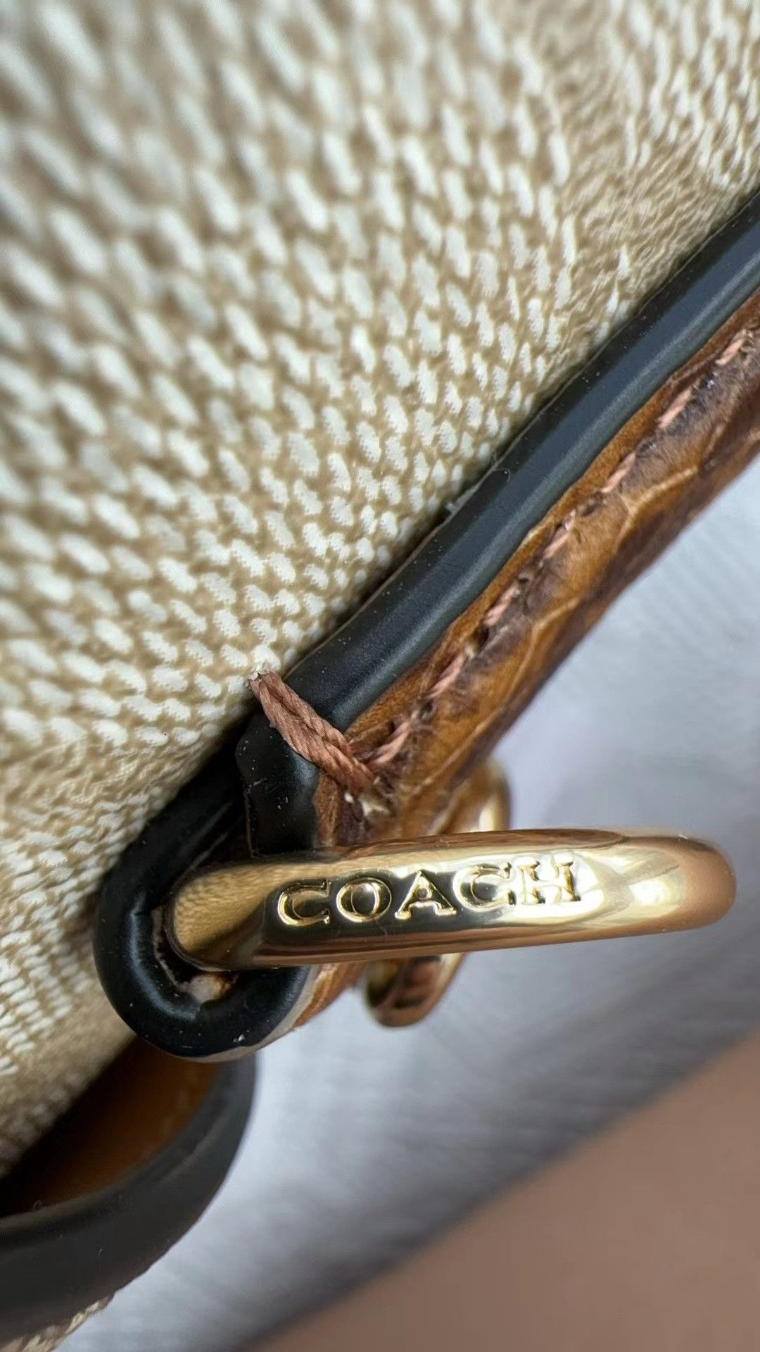 Coach GEORGIE GEM CROSSBODY IN BLOCKED SIGNATURE CANVAS (C5504) Size ONE SIZE - 11 Thumbnail