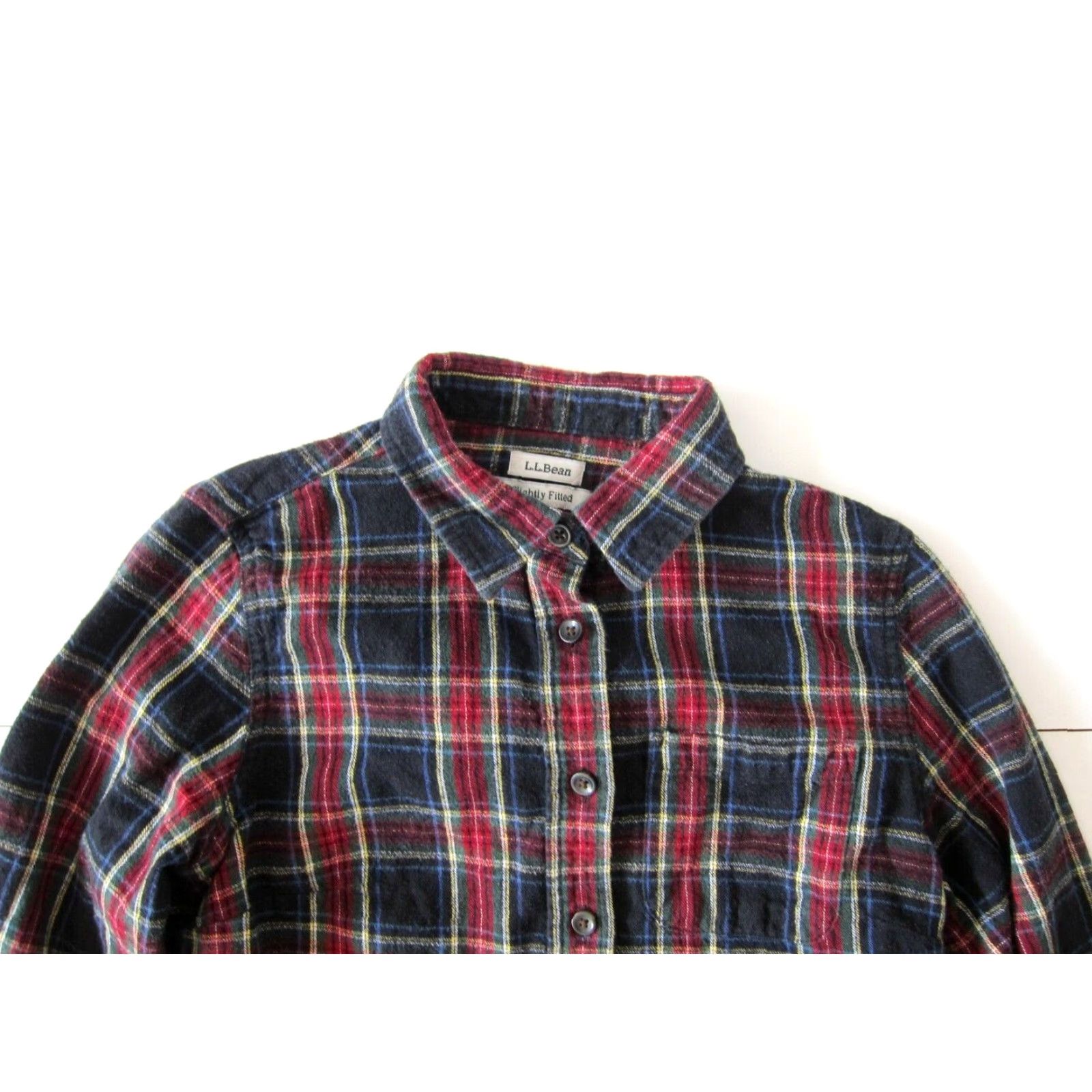 Vintage VINTAGE L.L. Bean Cotton Blue Red Plaid Flannel Button Down Shirt XXS Size XXS / US 00 / IT 34 - 3 Thumbnail