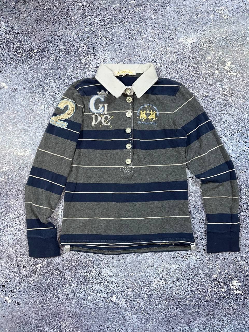Vintage La Martina polo cashmere rugby long sleeve sweater