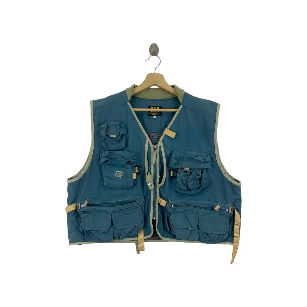 Vintage Vtg KENCRAFT RIVER BREEZE Outdoor Pocketable Fishing Vest Size US XL / EU 56 / 4 - 1 Thumbnail