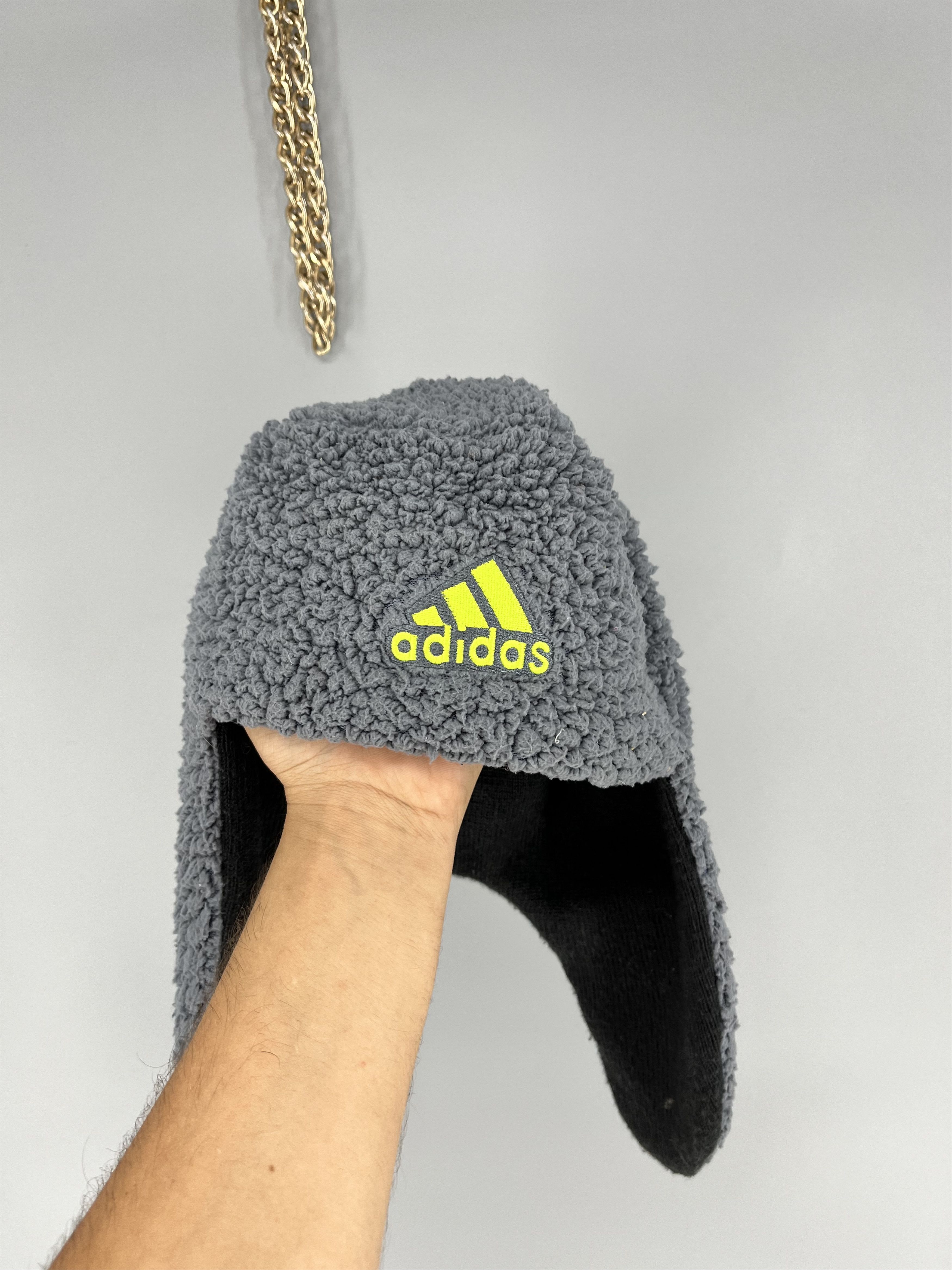 Adidas Vintage Fleece Adidas Beanie / Ushanka / Snow Cap Sherpa Size ONE SIZE - 5 Thumbnail